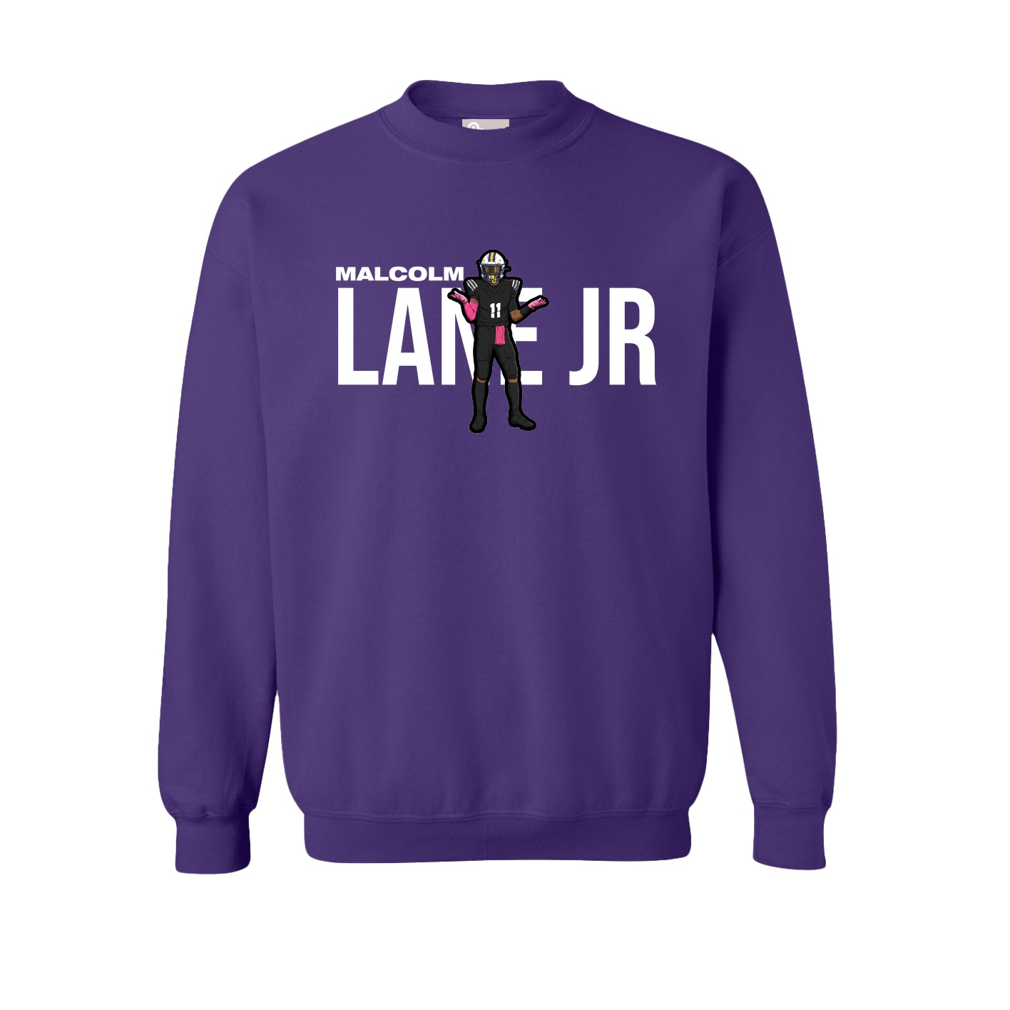 Fleece Crew — Player Name in Purple