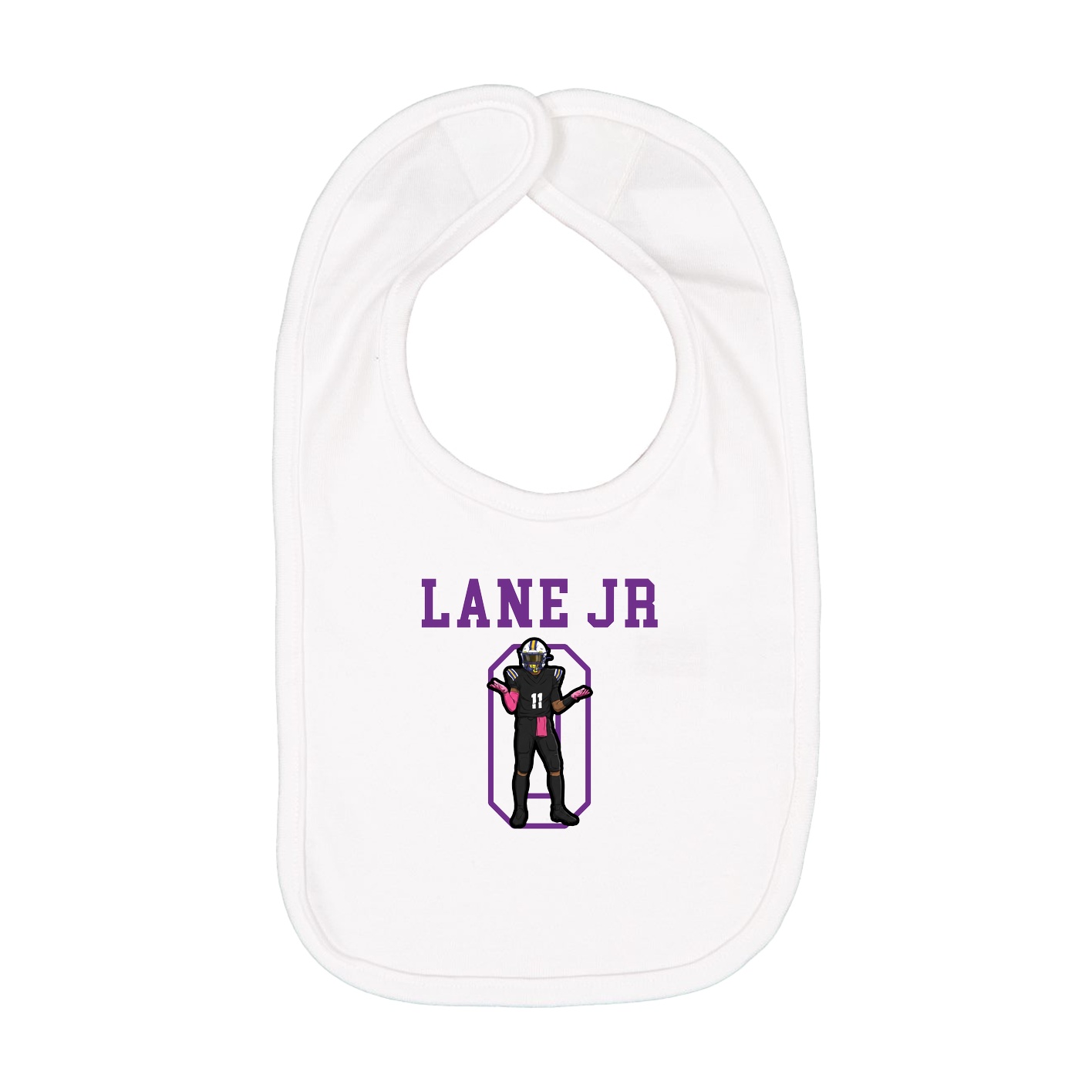 Infant Bib — Shirsey in White