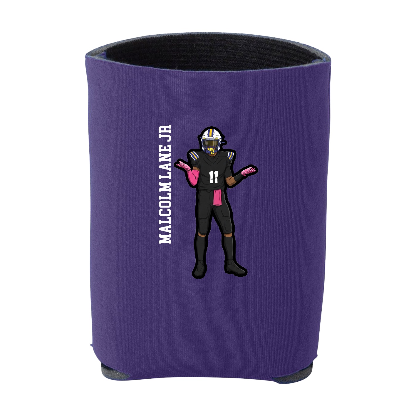 Can Holder — Name Vertical in Purple