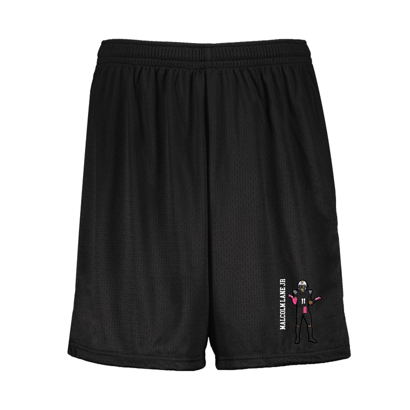 Shorts — Name Vertical in Black