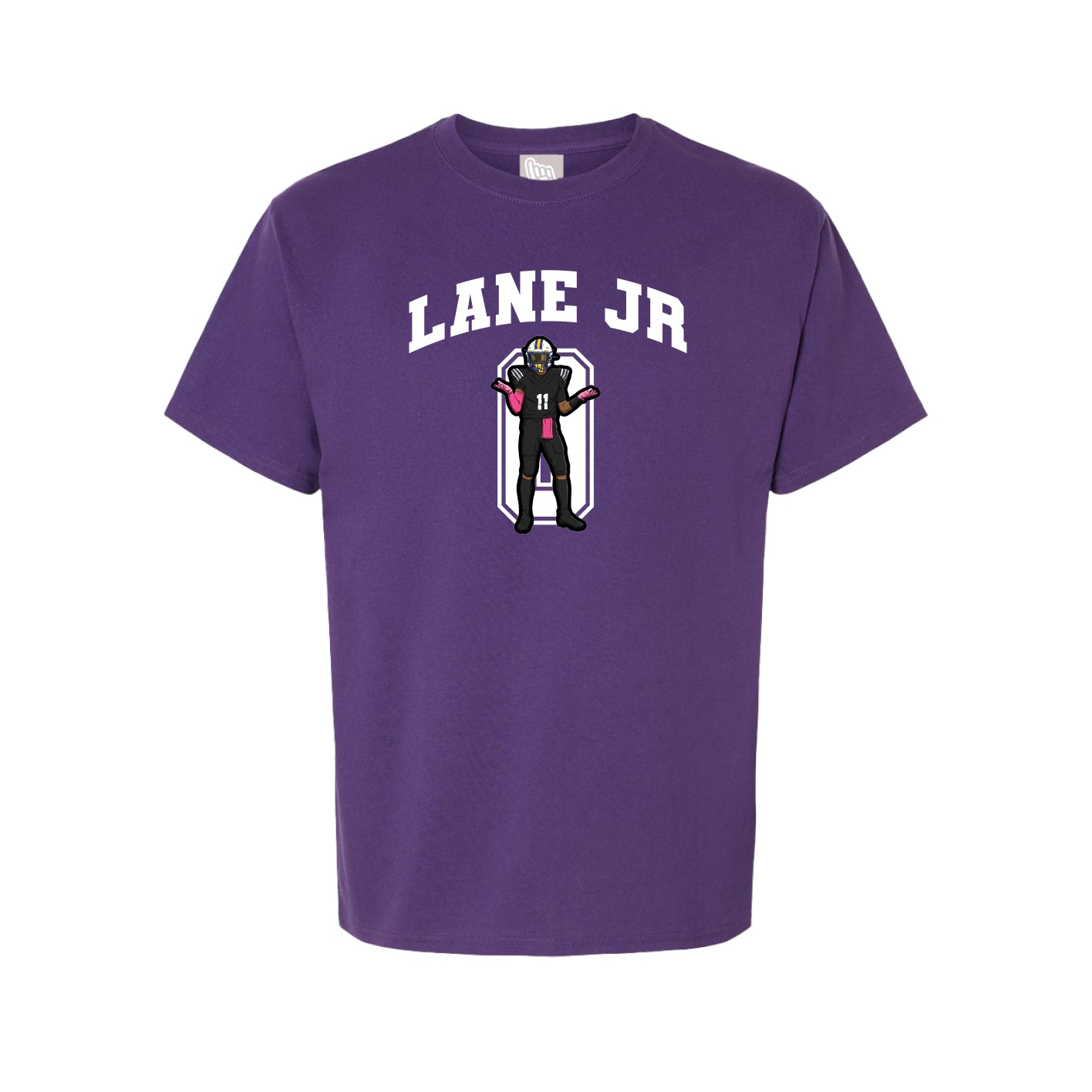 Youth Tee — Number in Purple