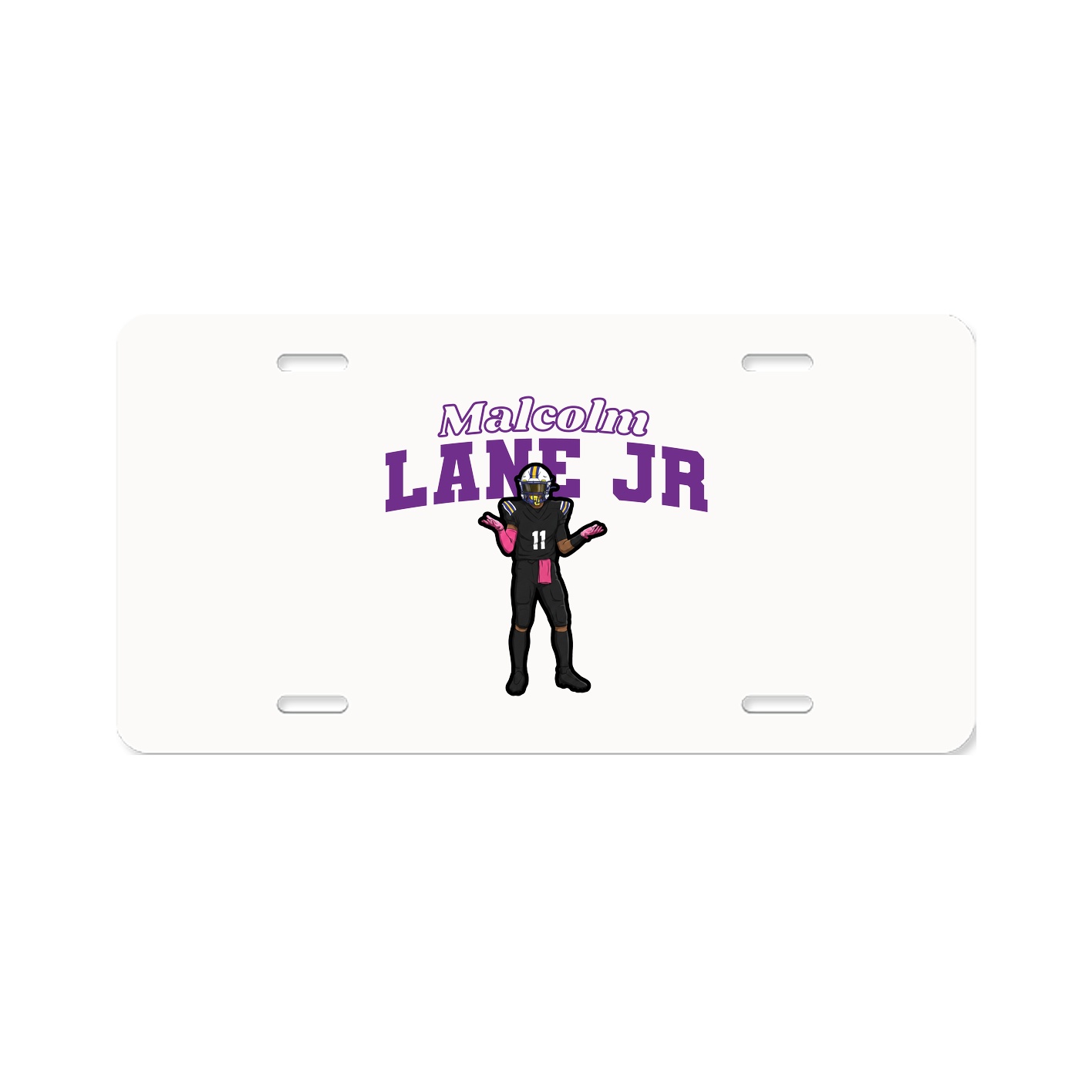License Plate — Name Arch in Classic