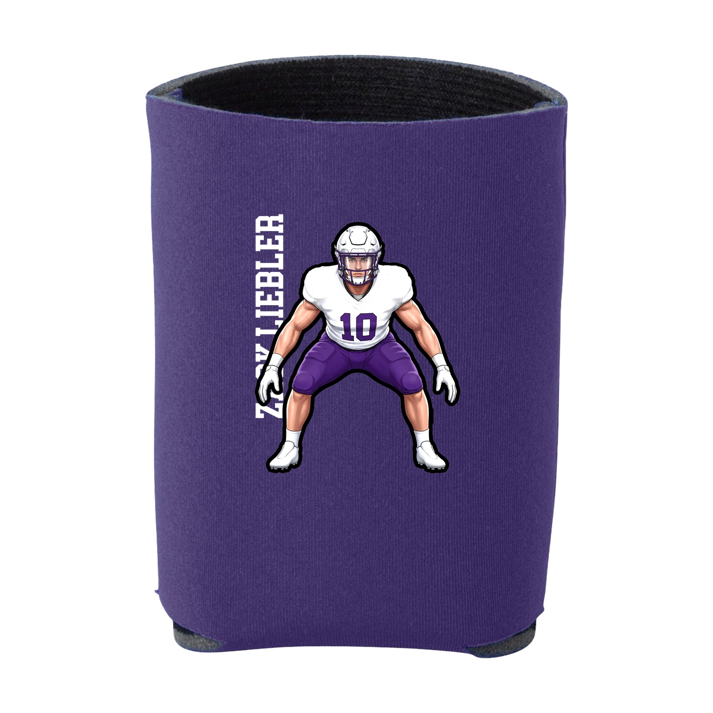 Can Holder — Name Vertical in Purple