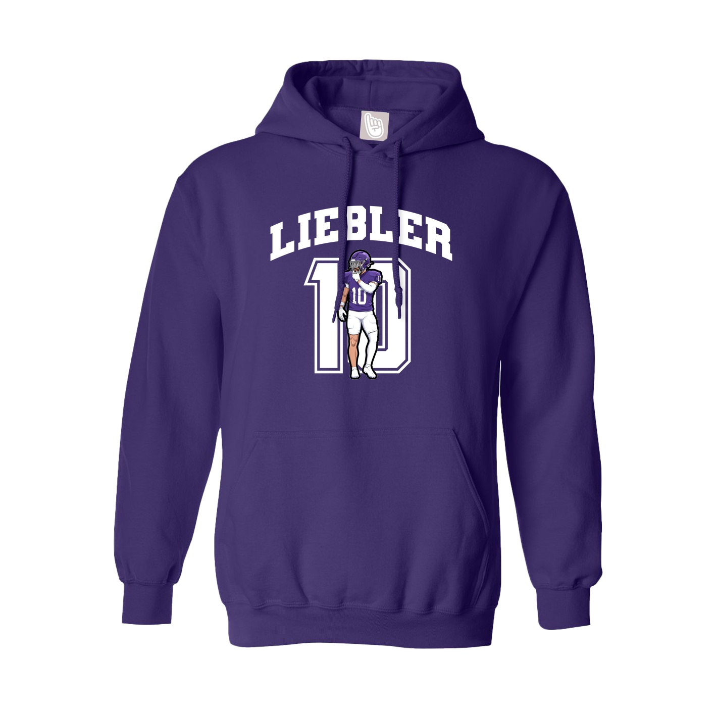 Hoodie — Number in Purple
