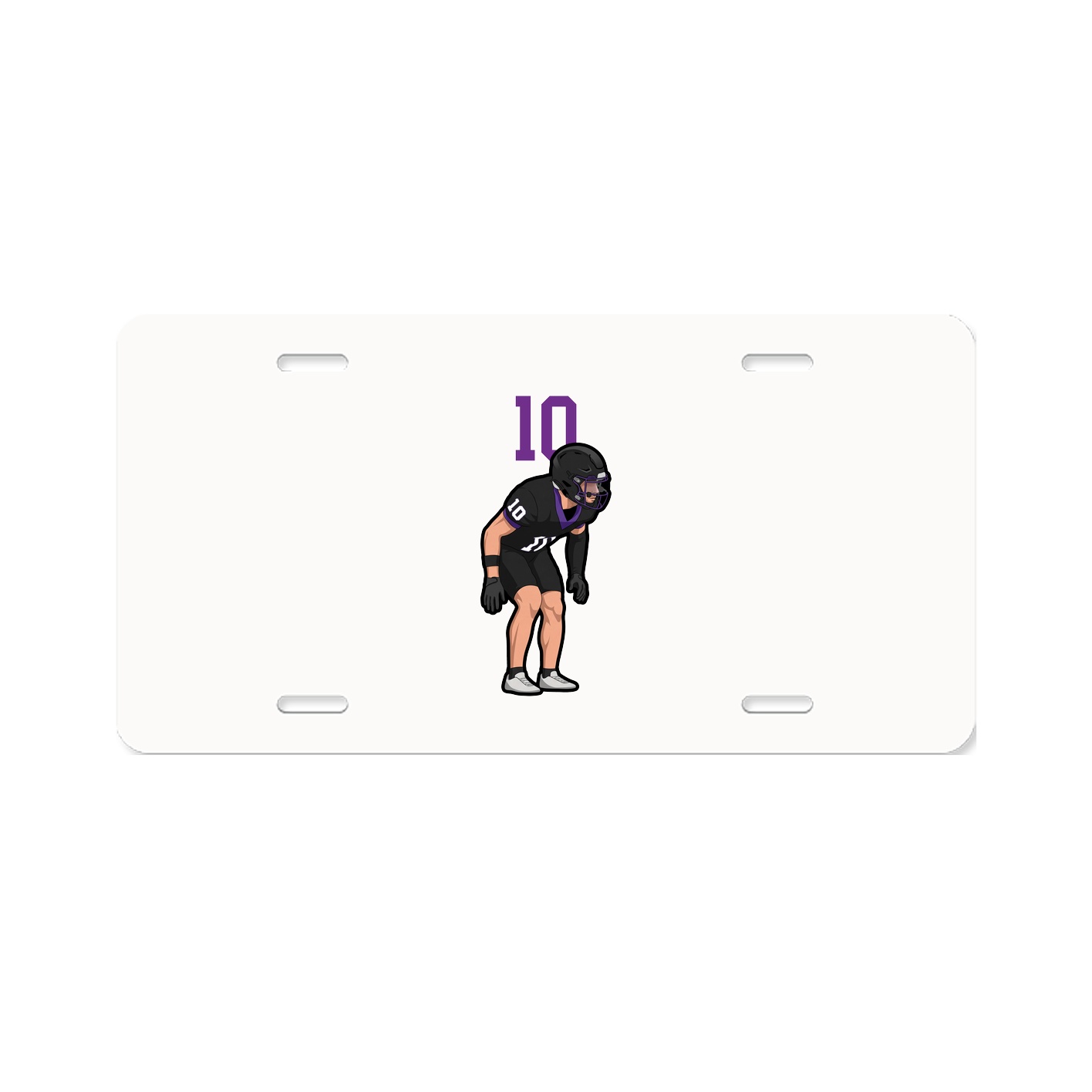 License Plate — Number Top in Classic
