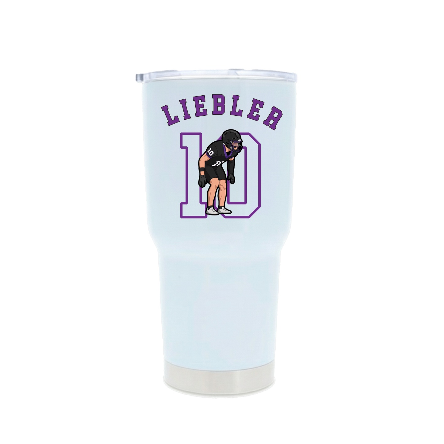 30oz Stainless Steel Tumbler — Shirsey Arch in White