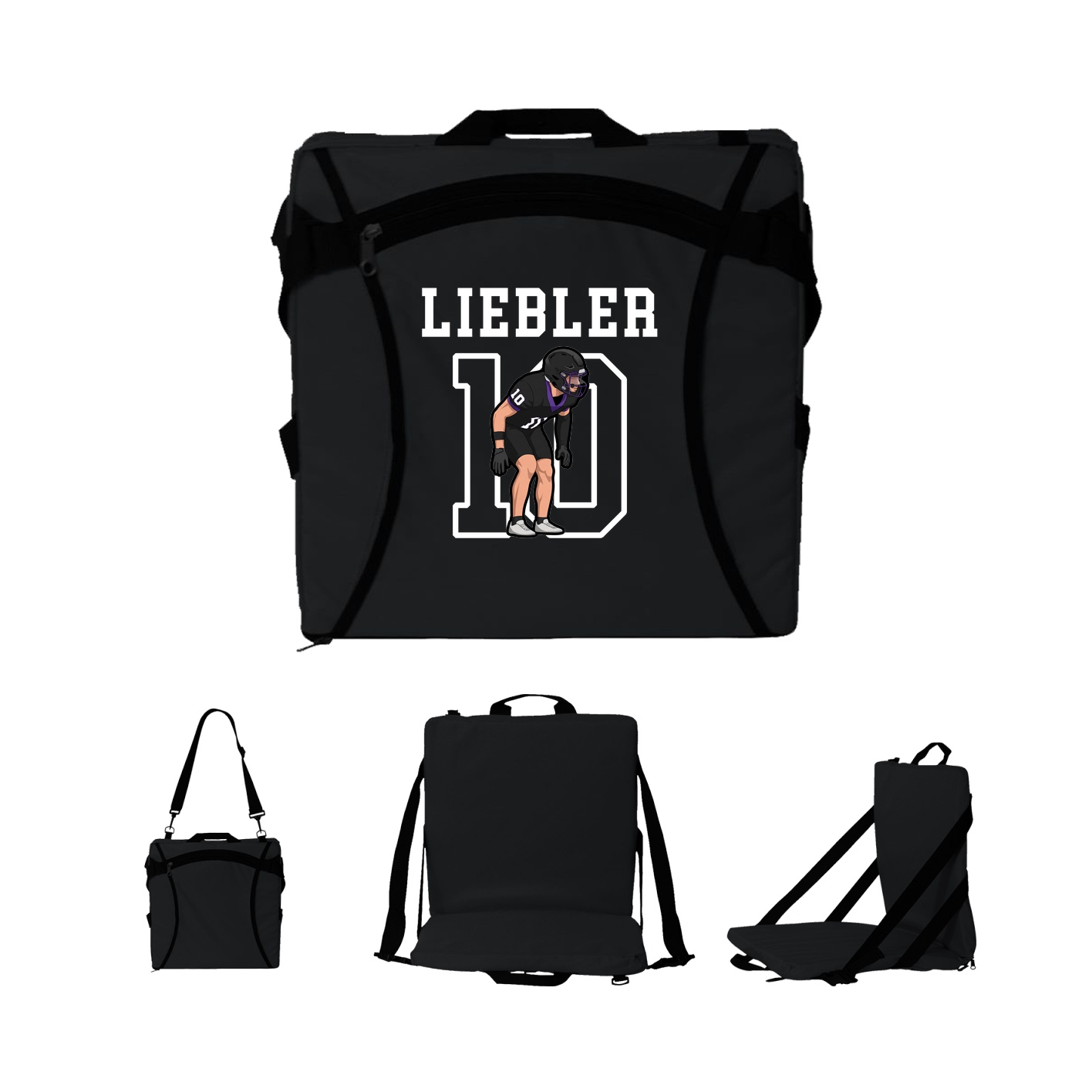 Folding Stadium Seat — Shirsey in Black
