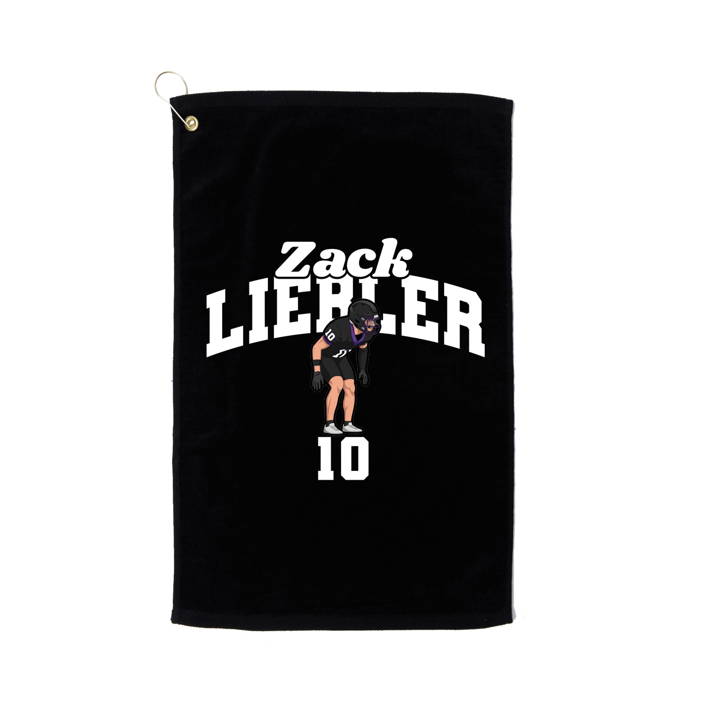 Golf Towel — Signature Arch in Black