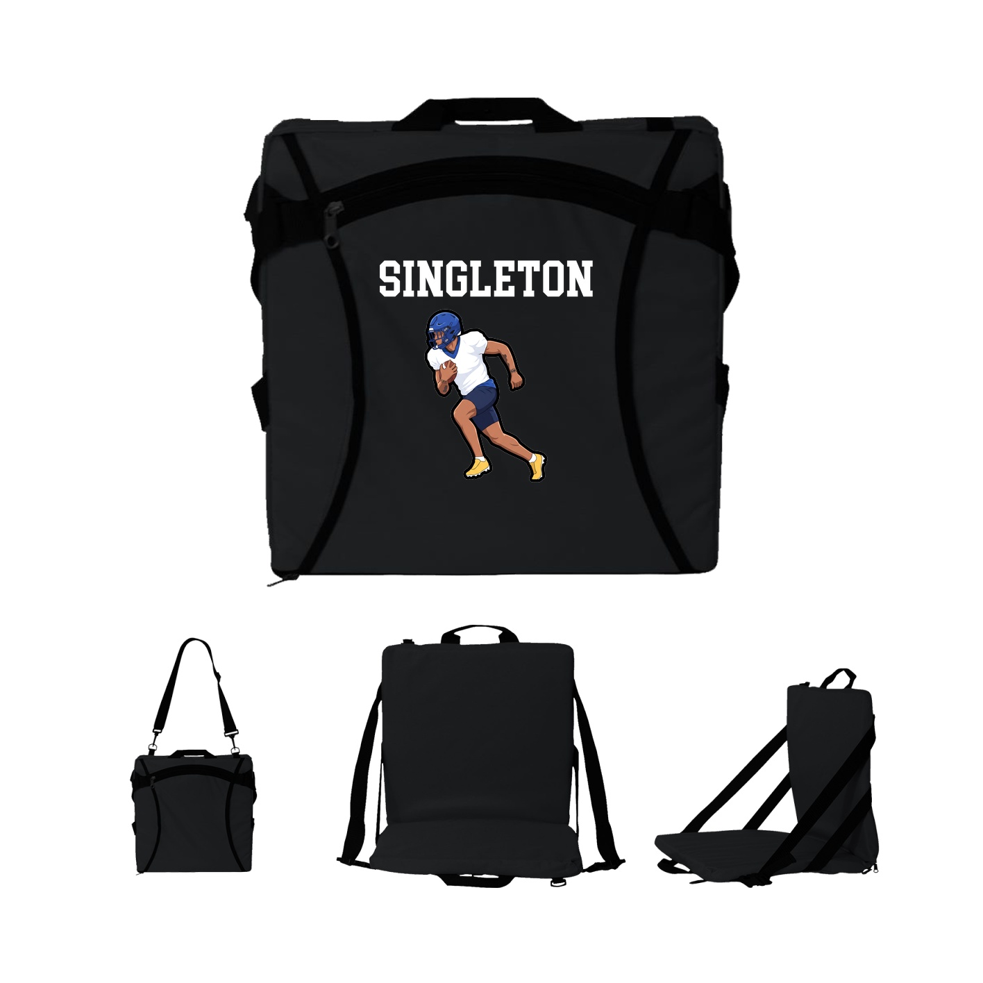 Folding Stadium Seat — Shirsey in Black