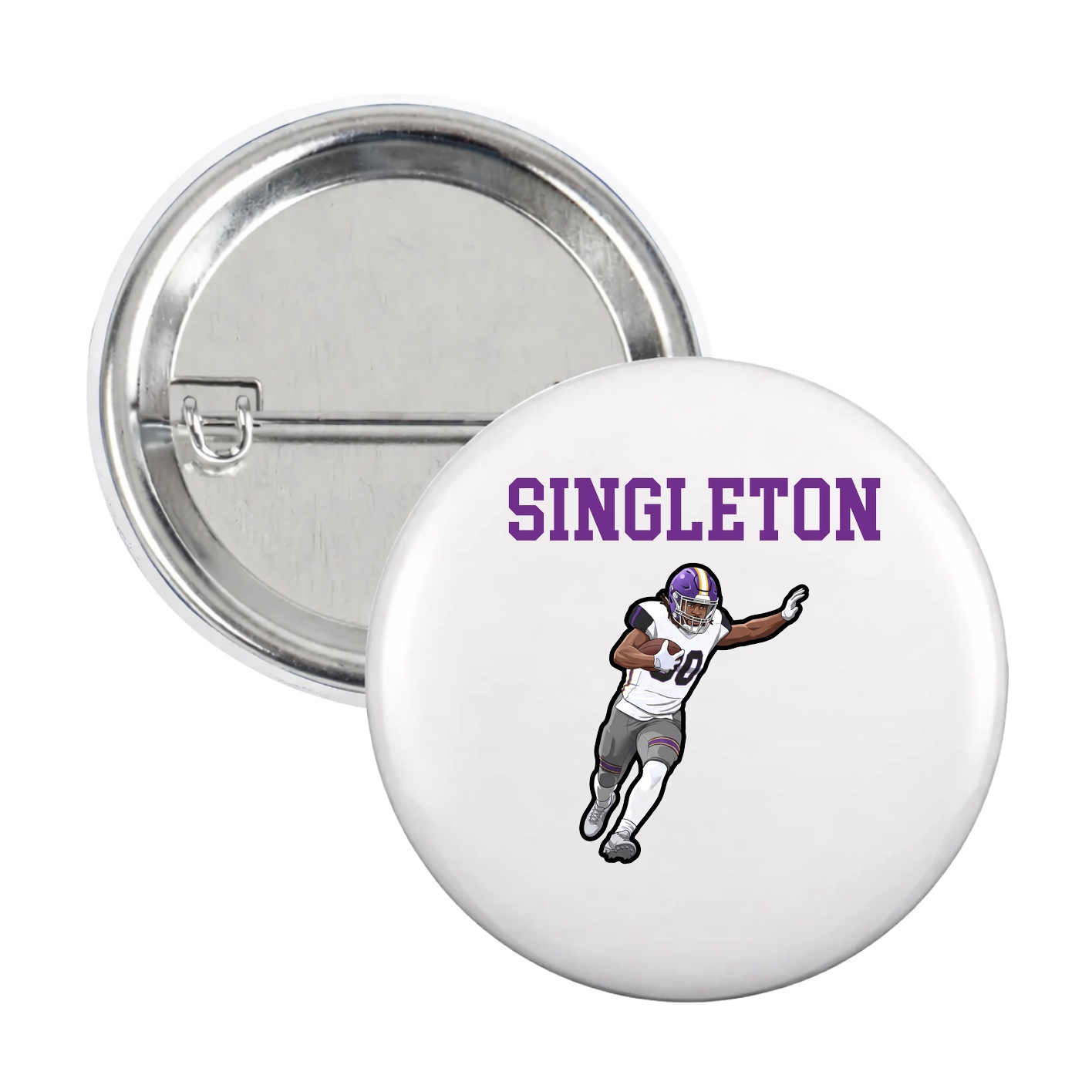 Game Day Button — Shirsey in White