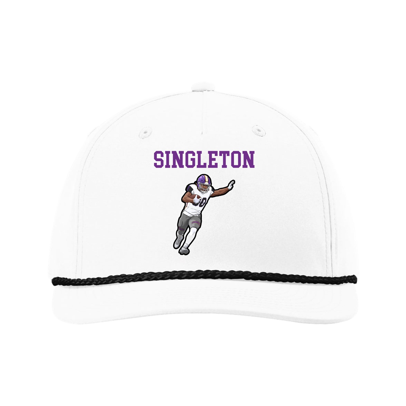Five-Panel Classic Rope Cap — Shirsey in White