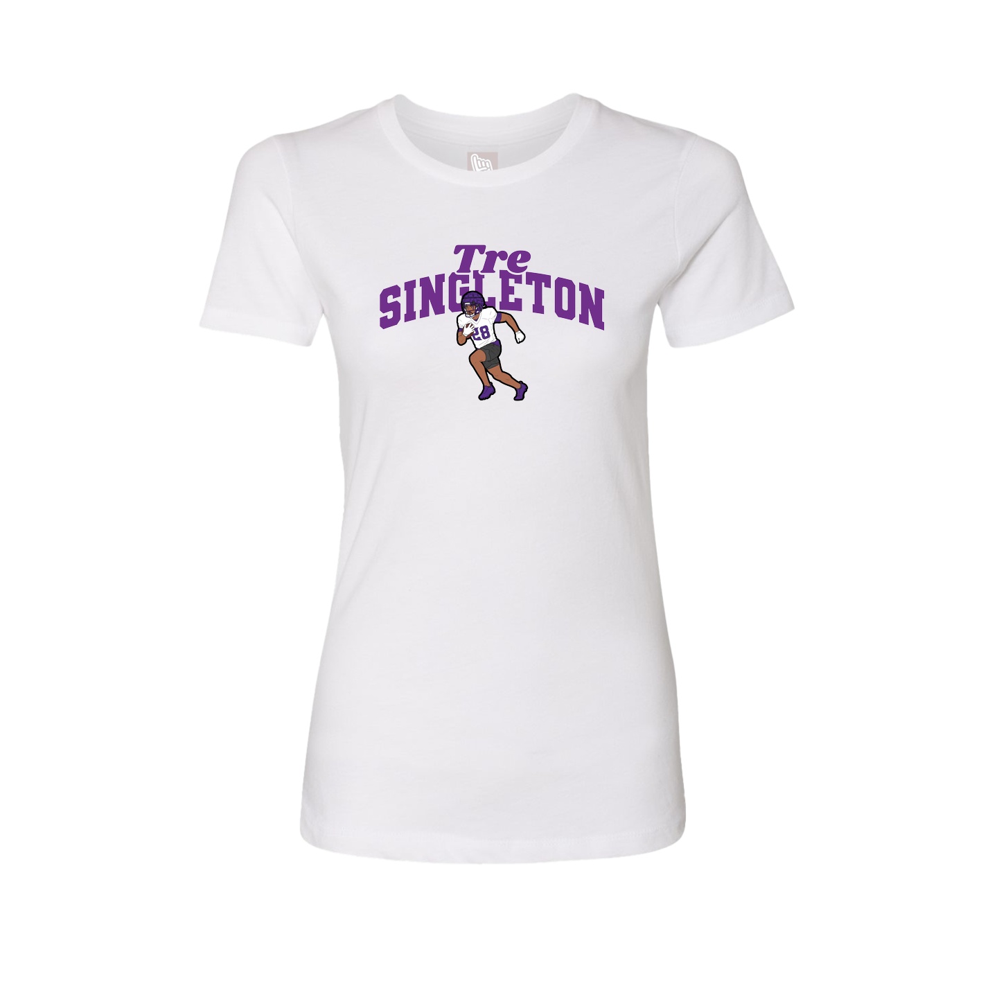 Womens Tee — Signature Arch in White