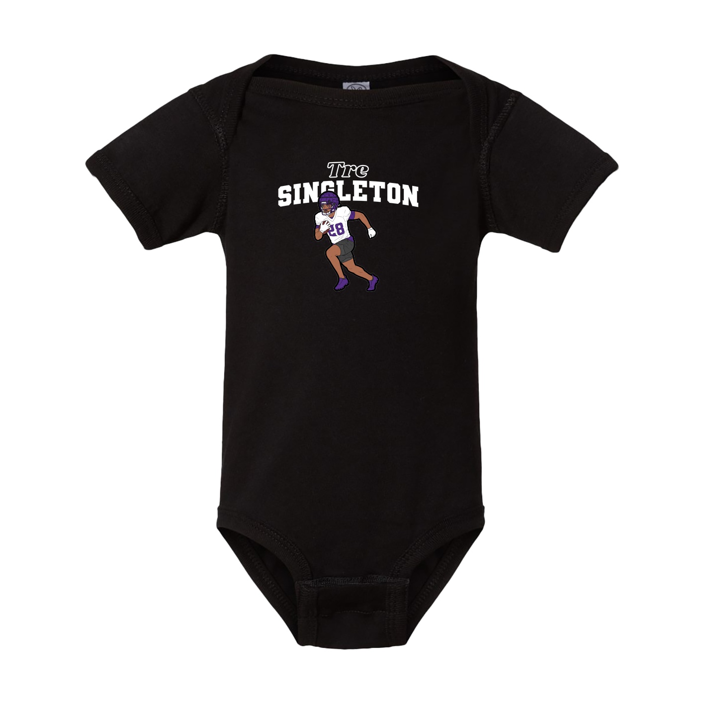 Baby Onesie — Name Arch in Black