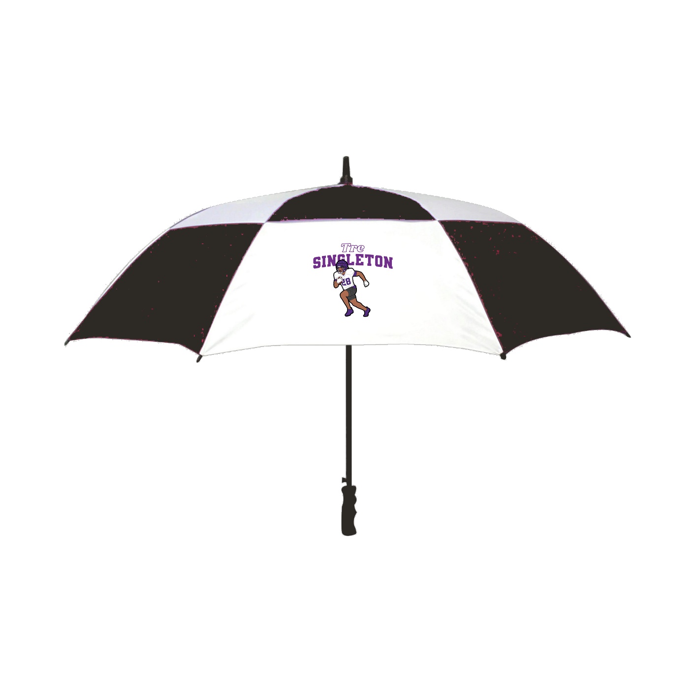 Golf Umbrella — Name Arch in Black