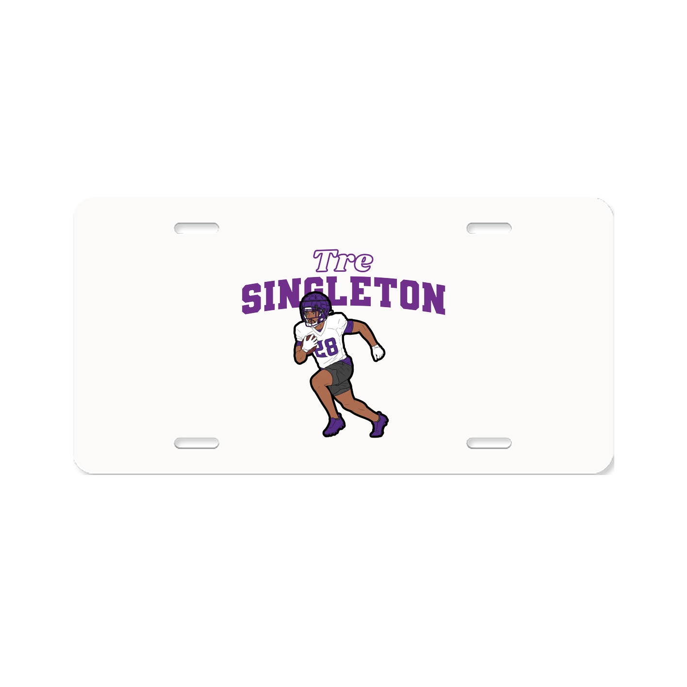 License Plate — Name Arch in Classic