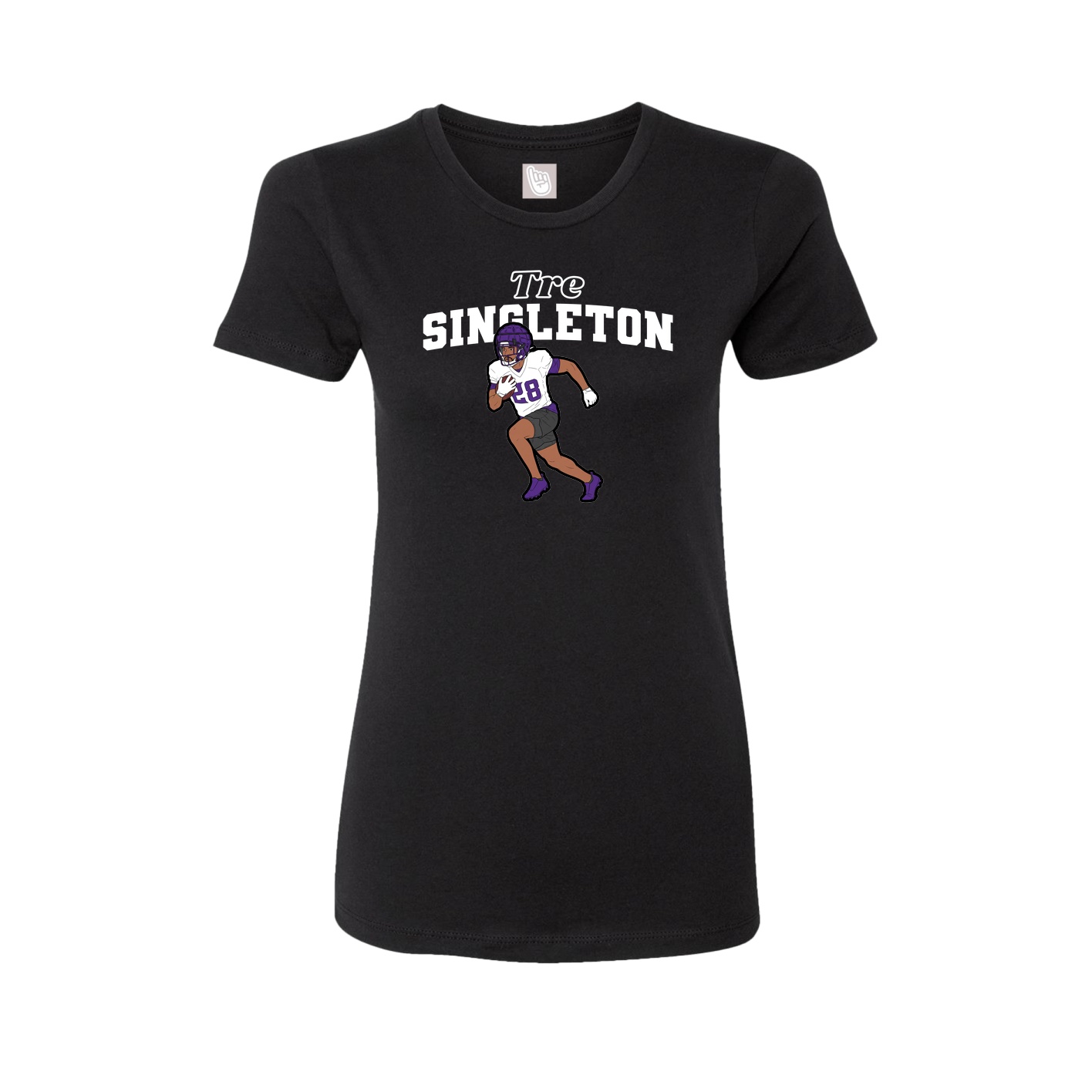 Womens Tee — Name Arch in Black
