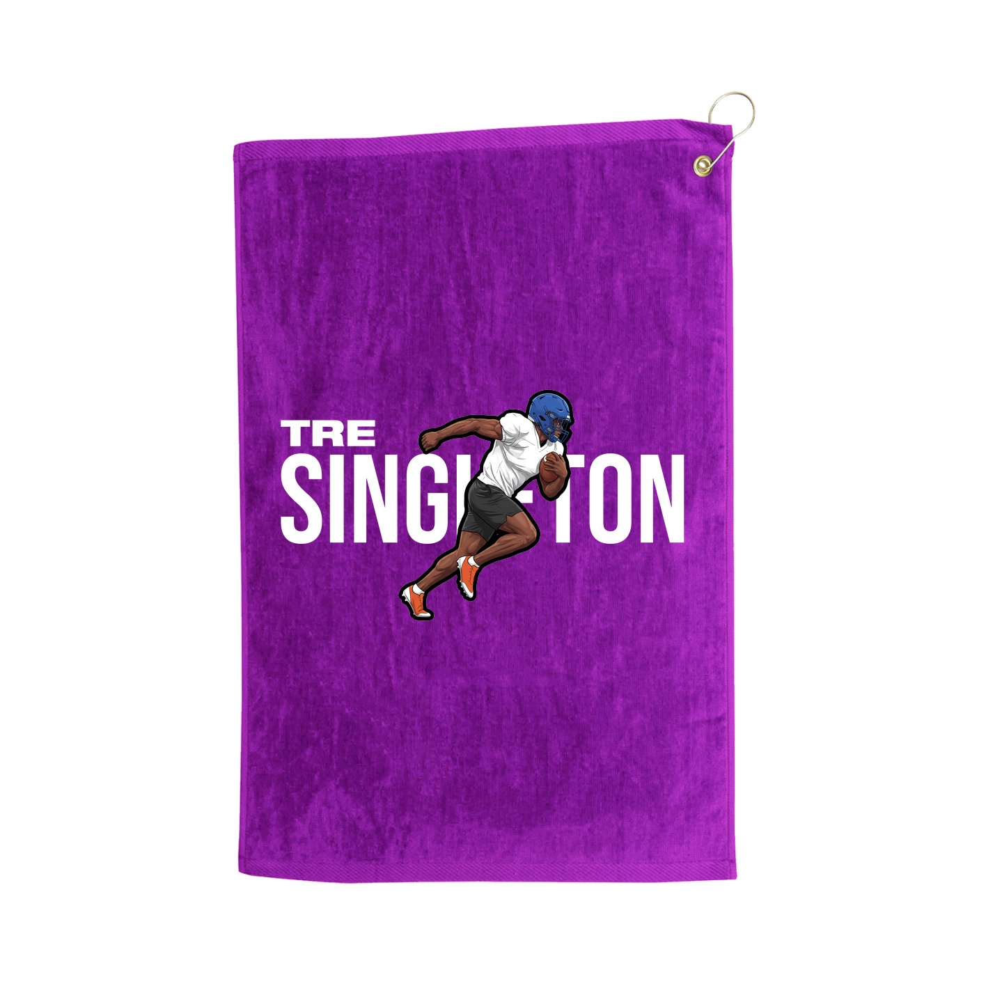 Golf Towel — Player Name in Purple