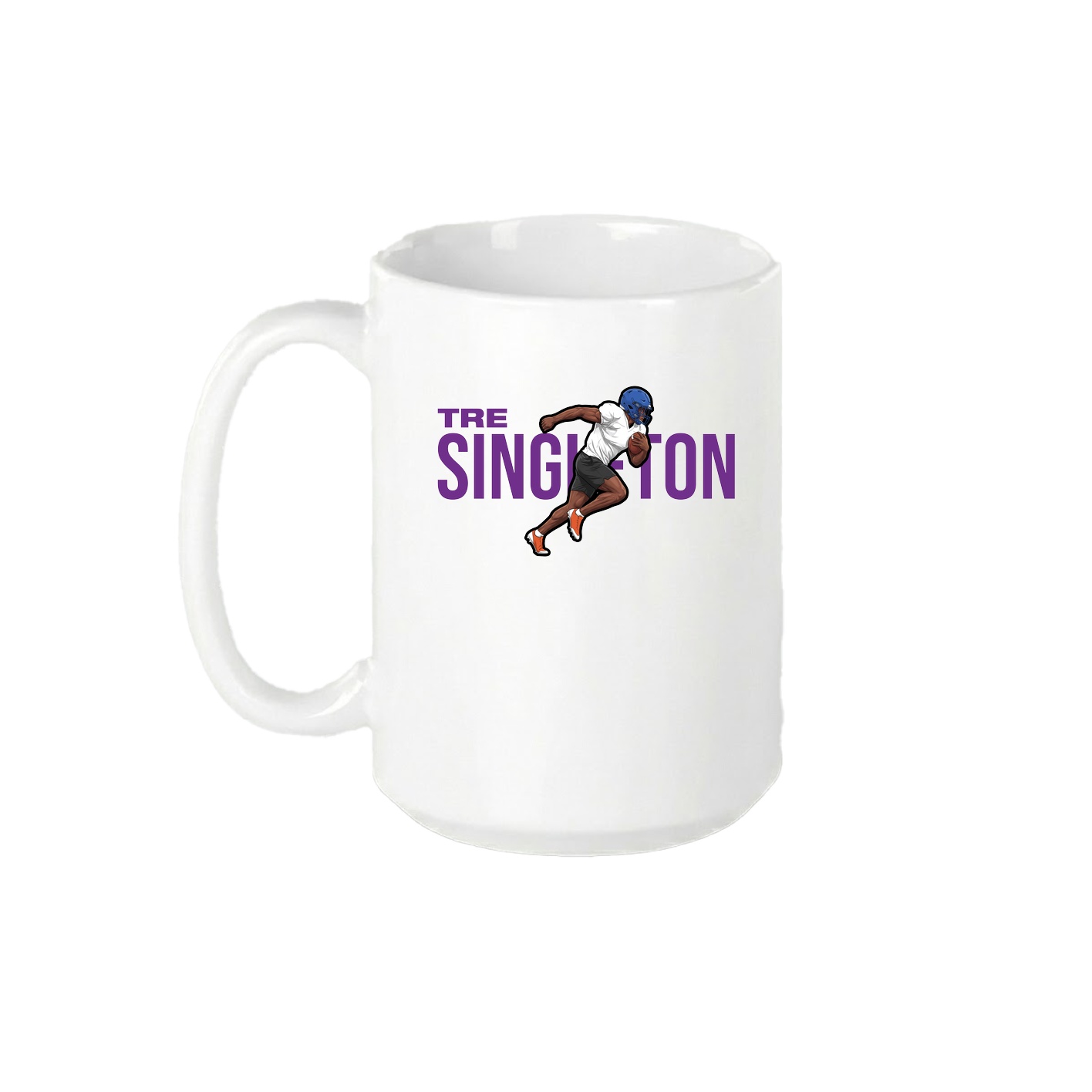 15oz Coffee Mug — Player Name in White