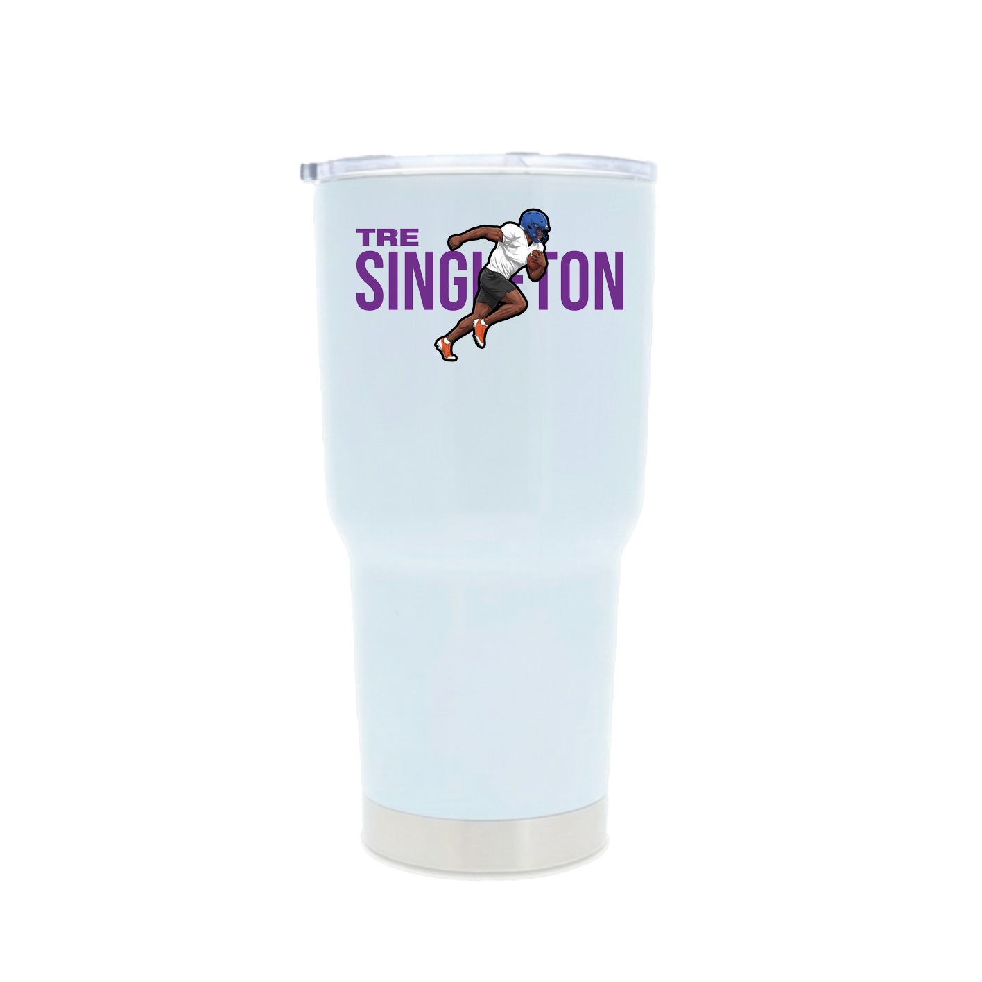 30oz Stainless Steel Tumbler — Player Name in White