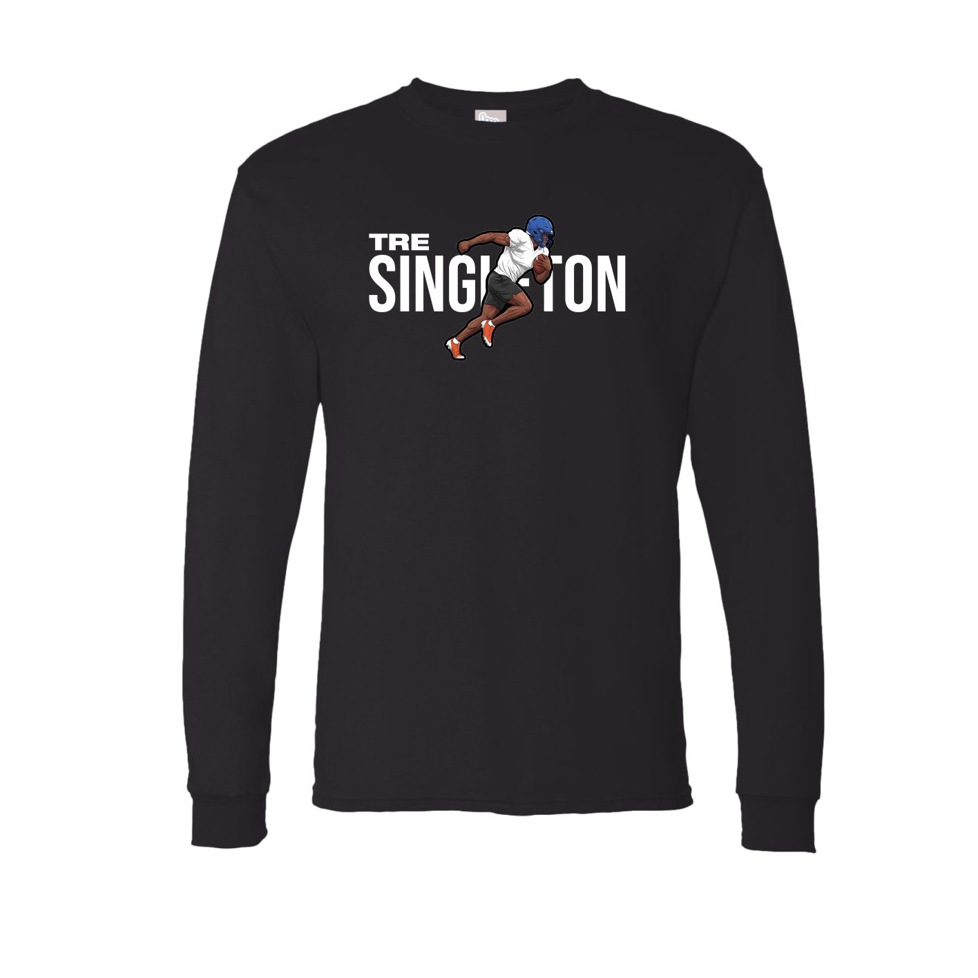 Long Sleeve Tee — Player Name in Black