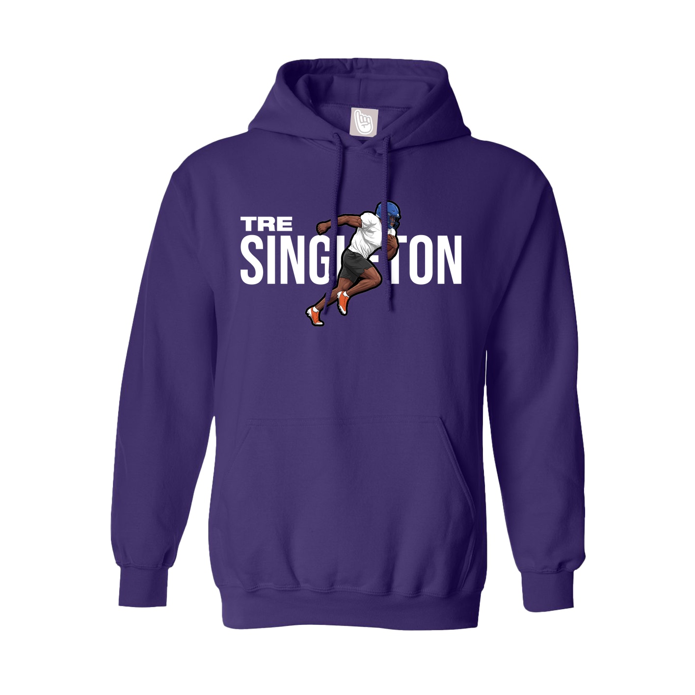 Hoodie — Player Name in Purple