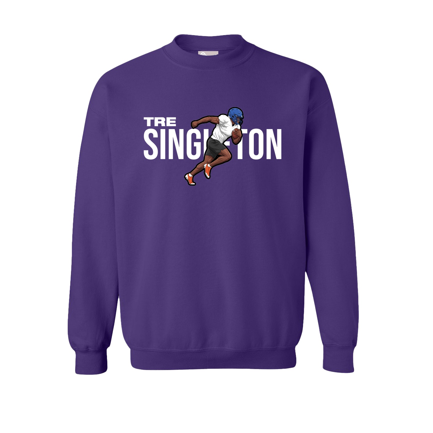 Fleece Crew — Player Name in Purple