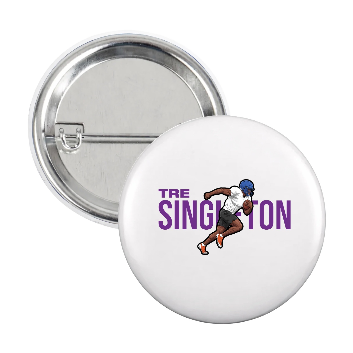 Game Day Button — Player Name in White