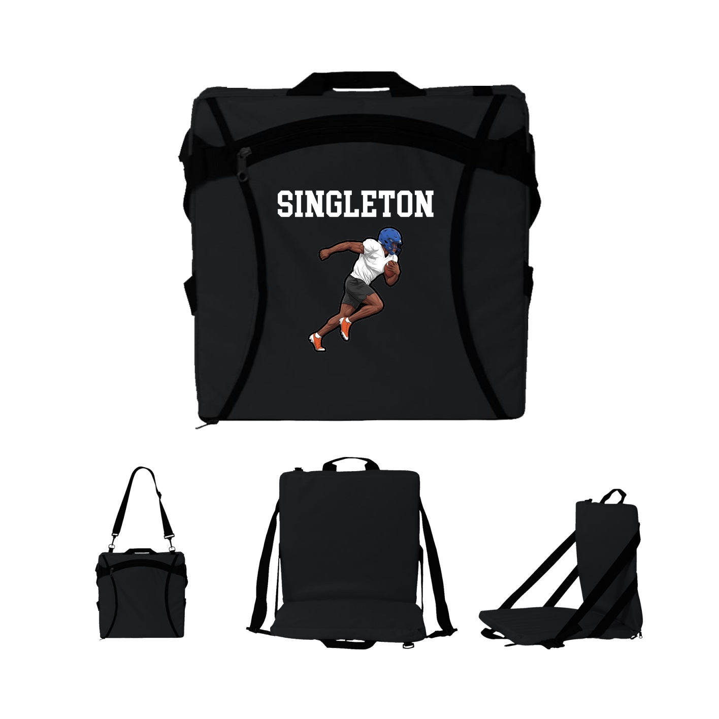 Folding Stadium Seat — Shirsey in Black