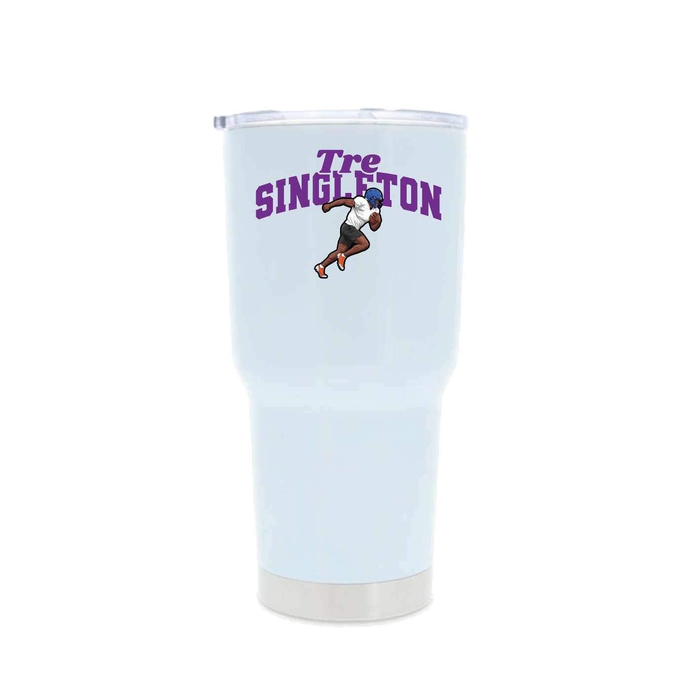 30oz Stainless Steel Tumbler — Signature Arch in White