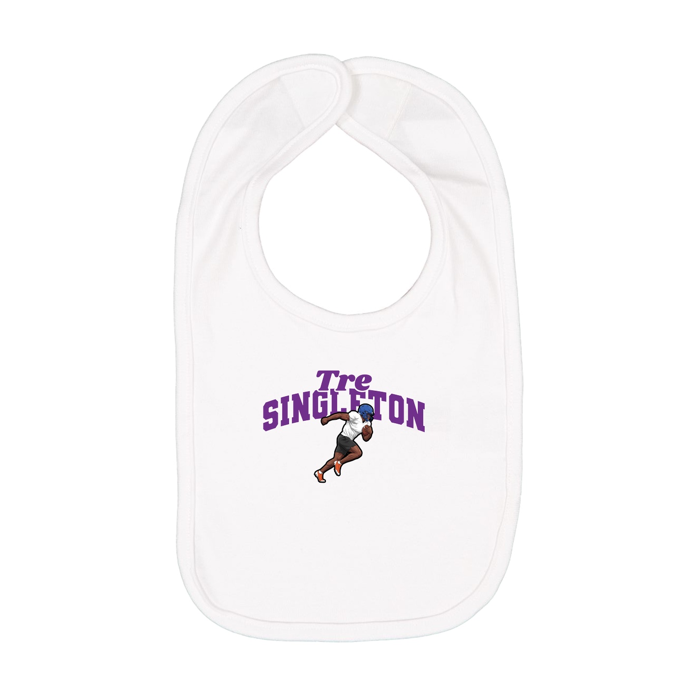 Infant Bib — Signature Arch in White