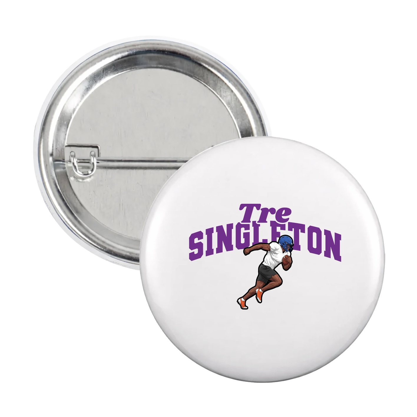 Game Day Button — Signature Arch in White