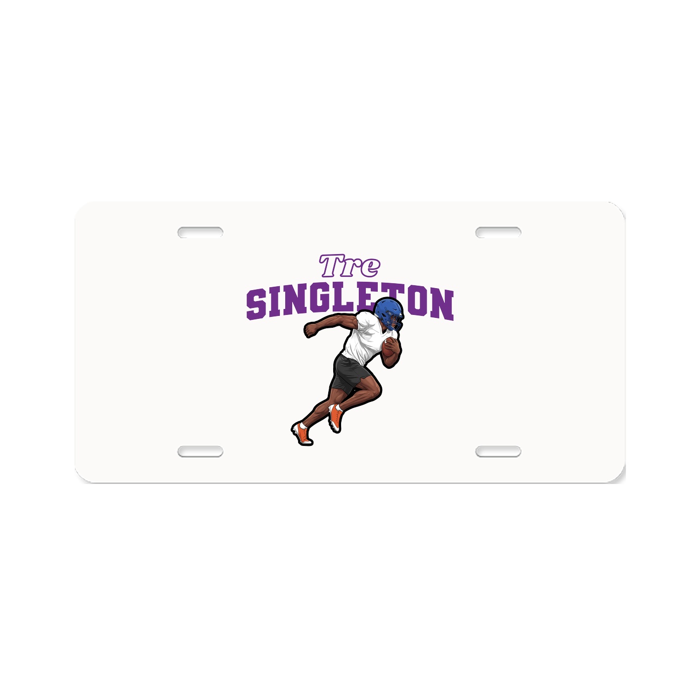 License Plate — Name Arch in Classic