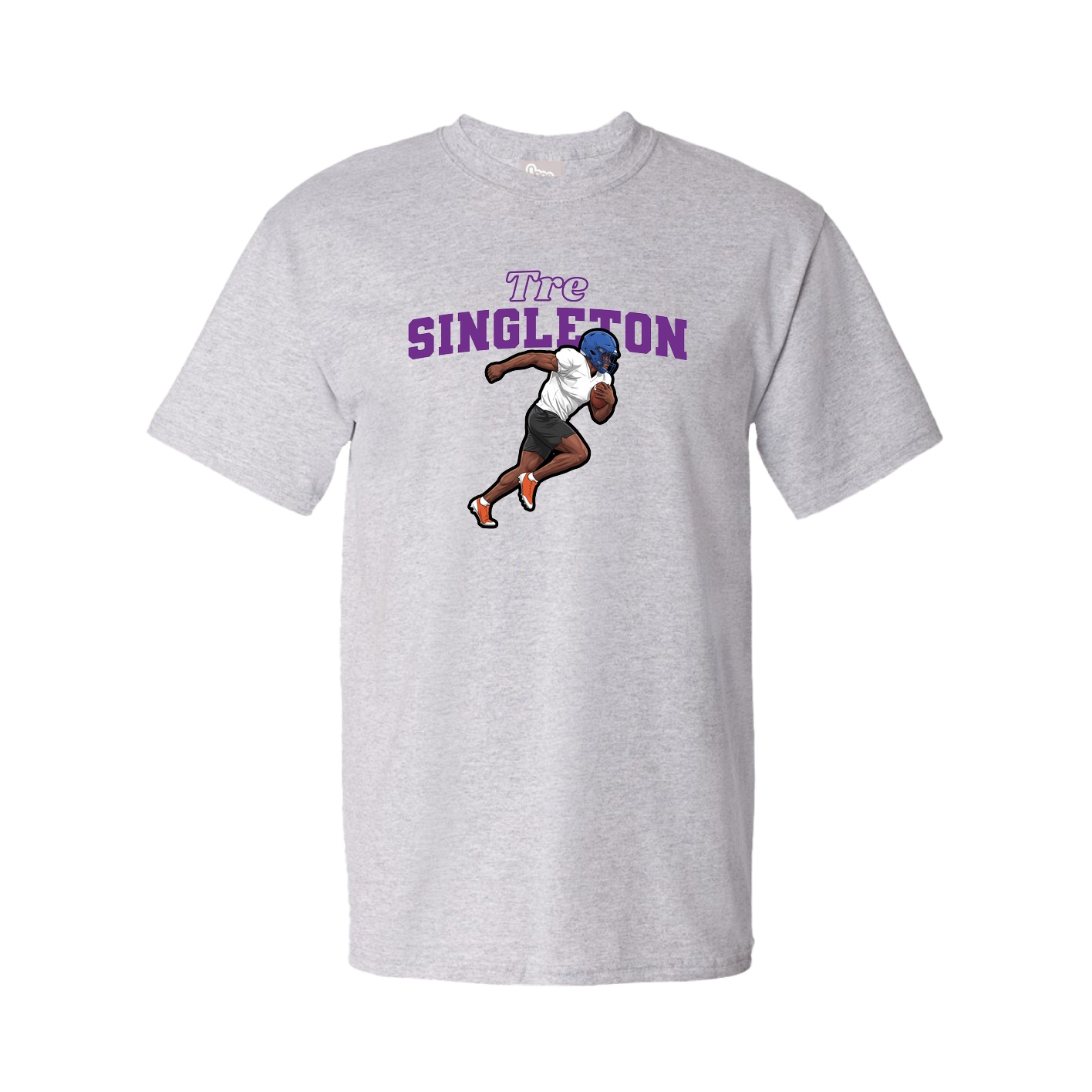 Youth Tee — Name Arch in Grey
