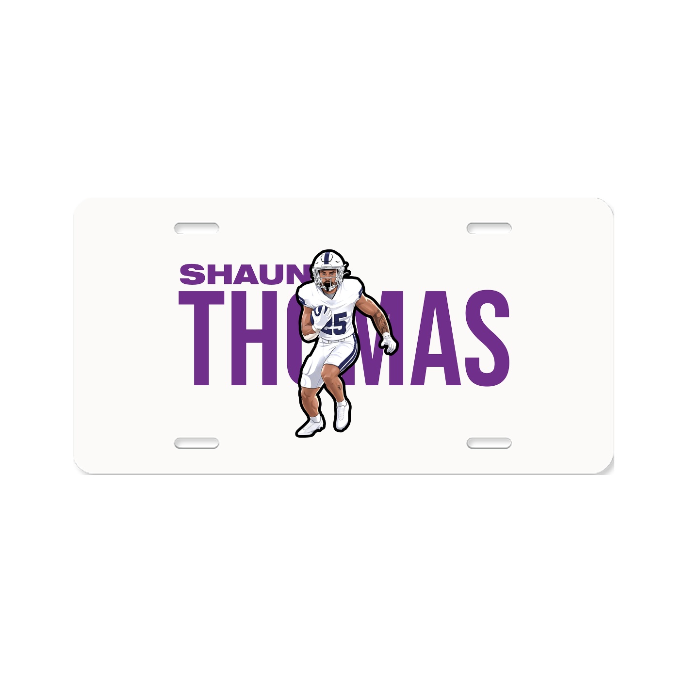 License Plate — Player Name in Classic