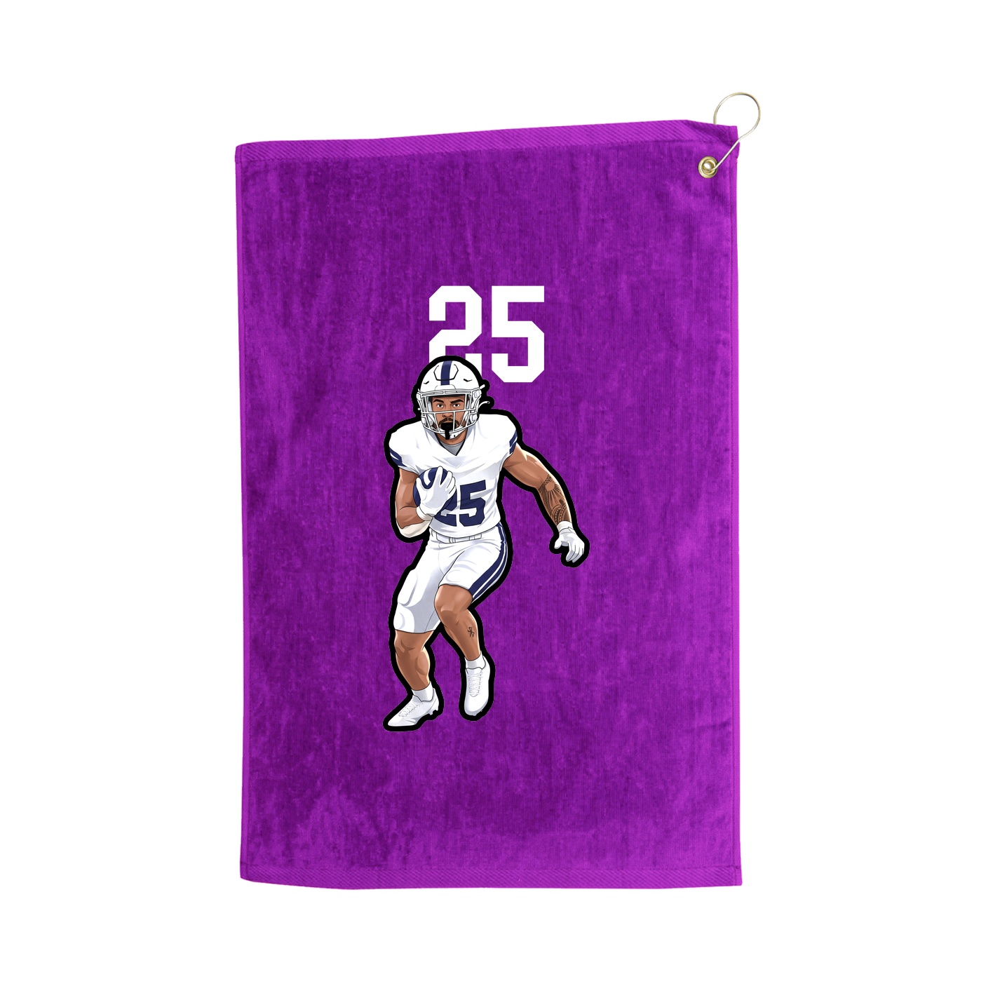 Golf Towel — Number Top in Purple