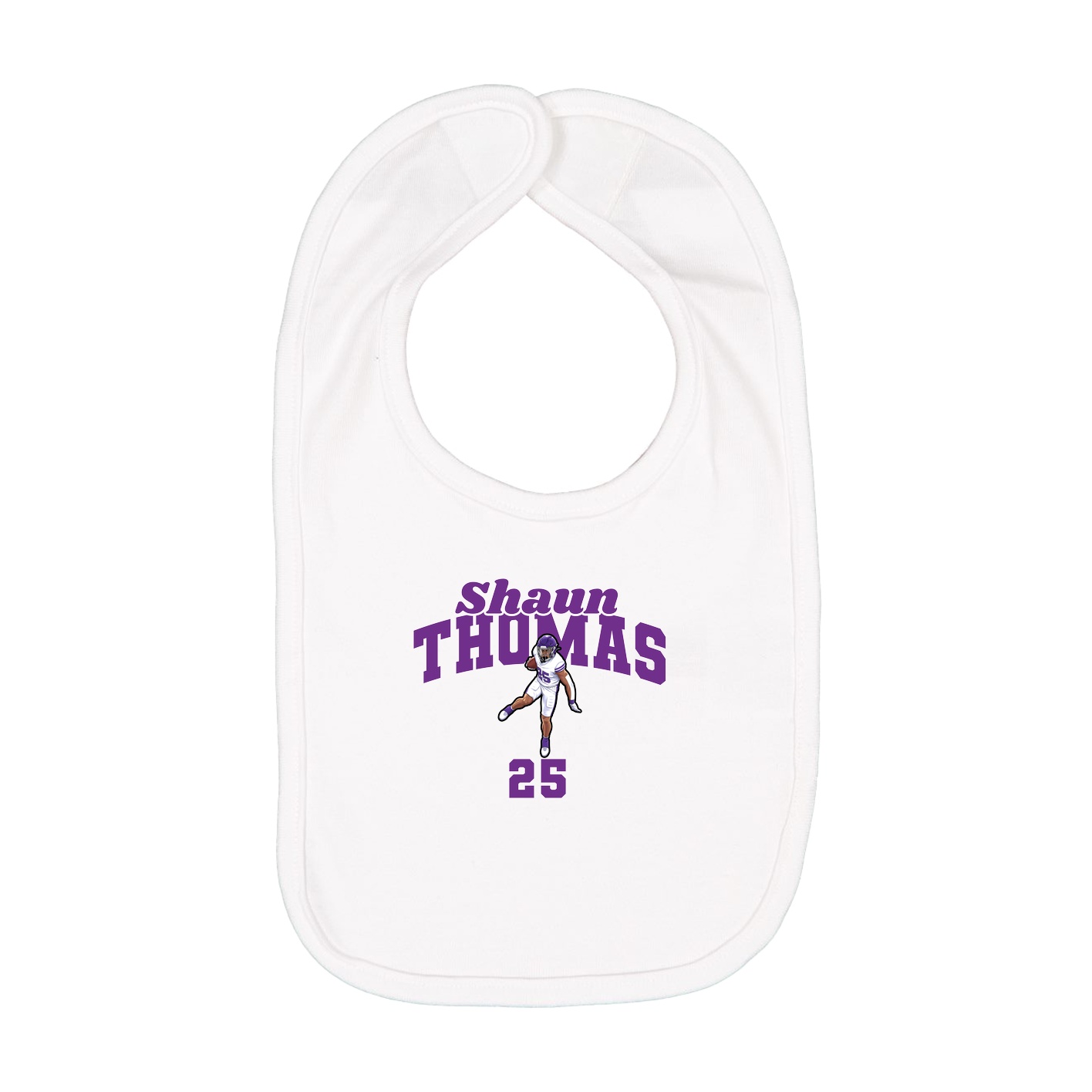 Infant Bib — Signature Arch in White