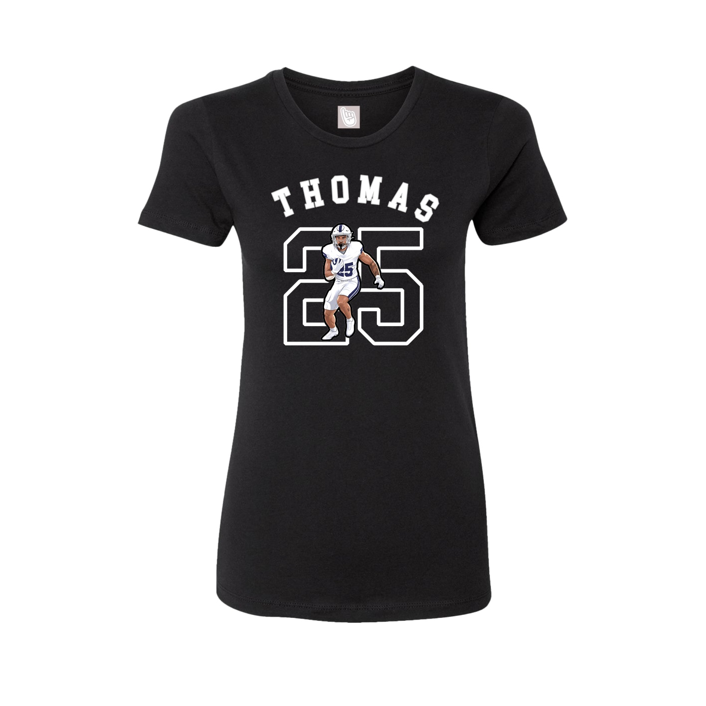 Fitted Women's Tee — Shirsey Arch in Black