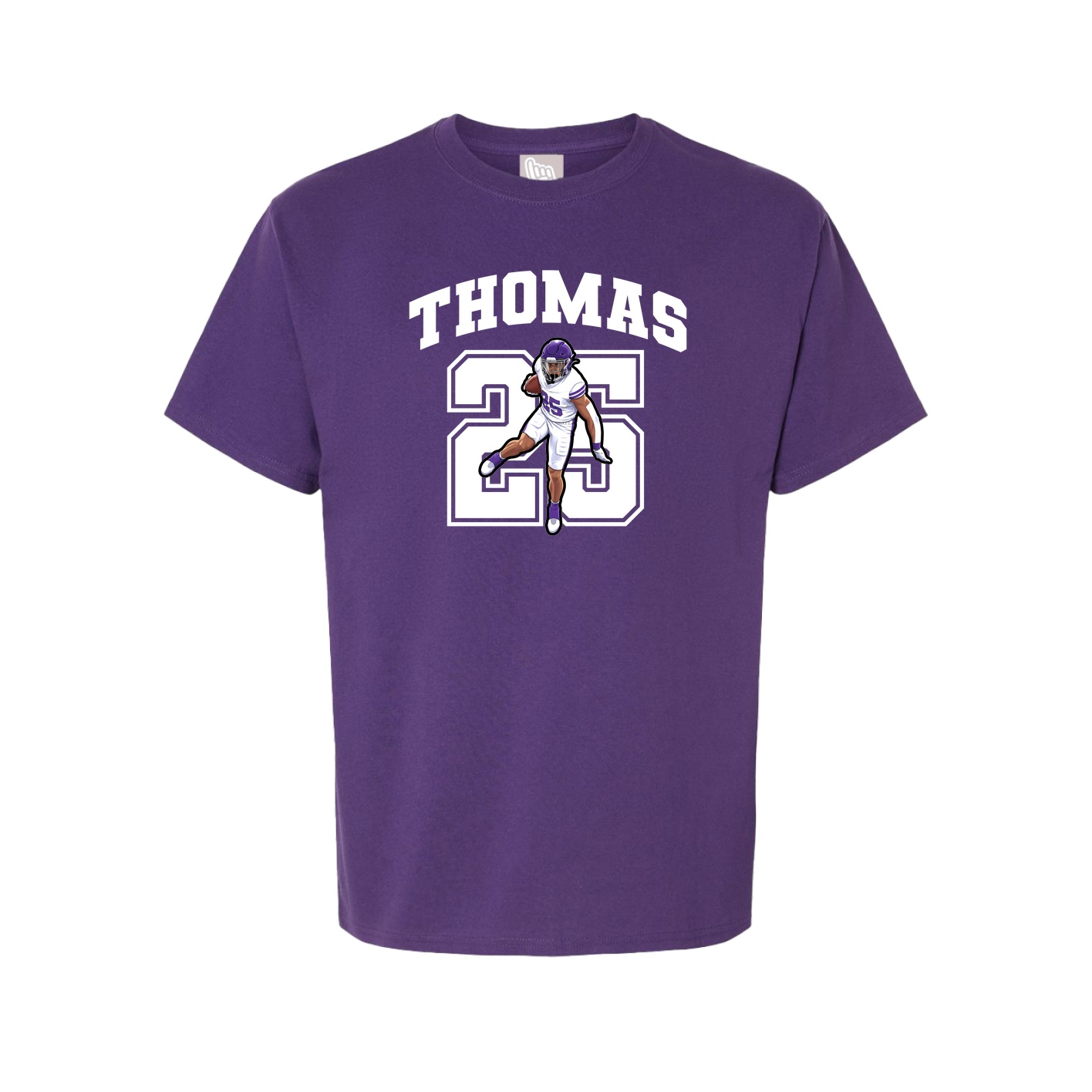 Youth Tee — Number in Purple