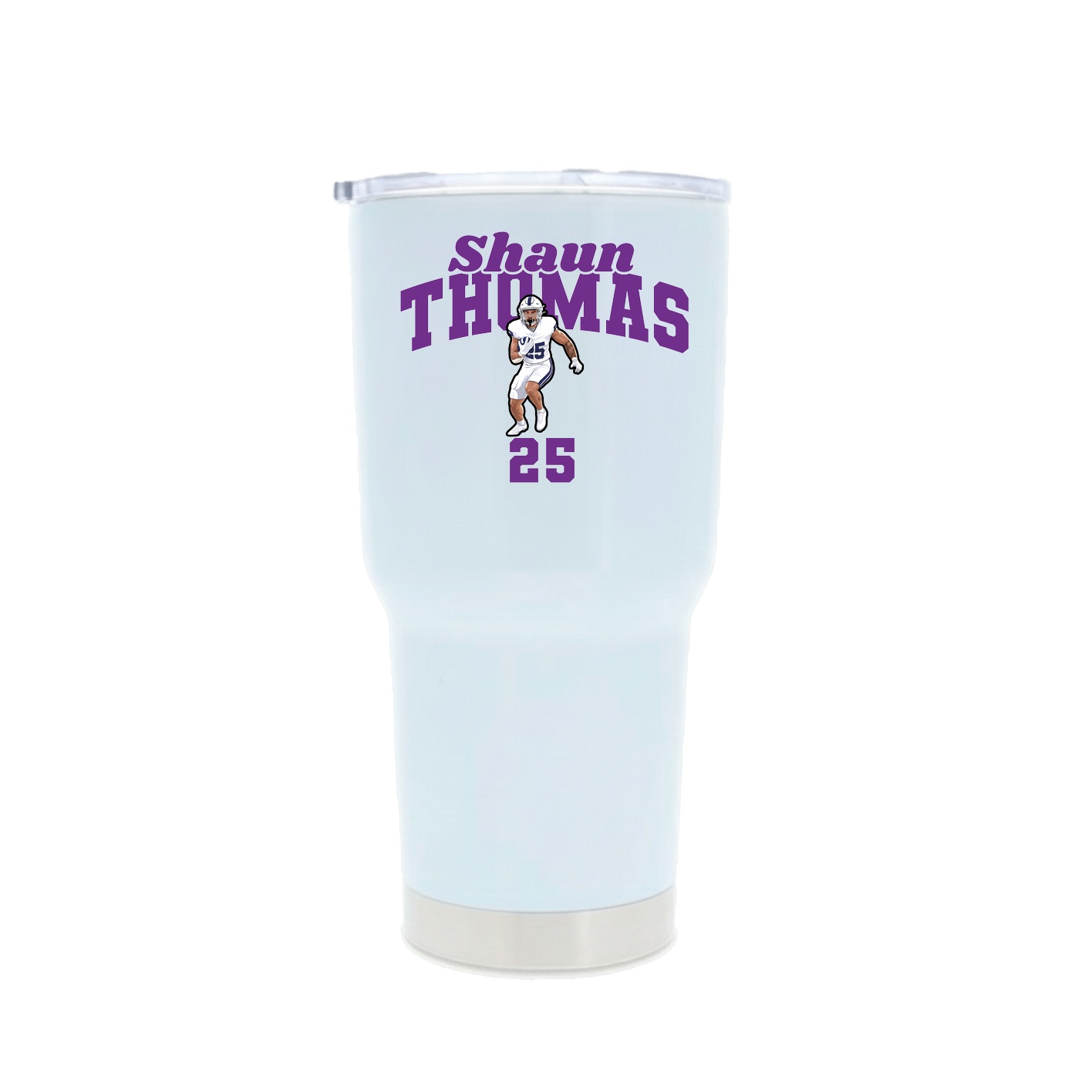 30oz Stainless Steel Tumbler — Signature Arch in White