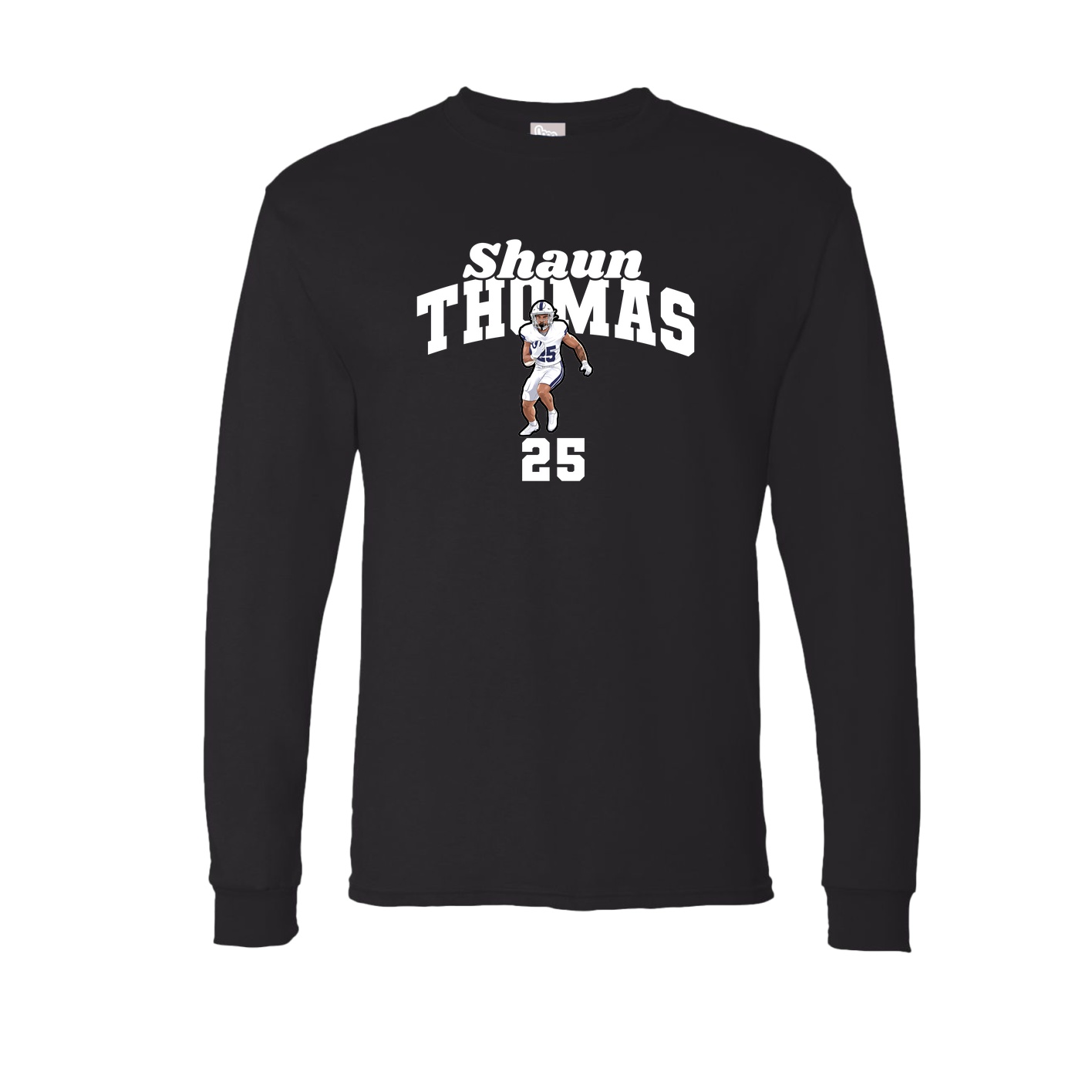Long Sleeve Tee — Signature Arch in Black