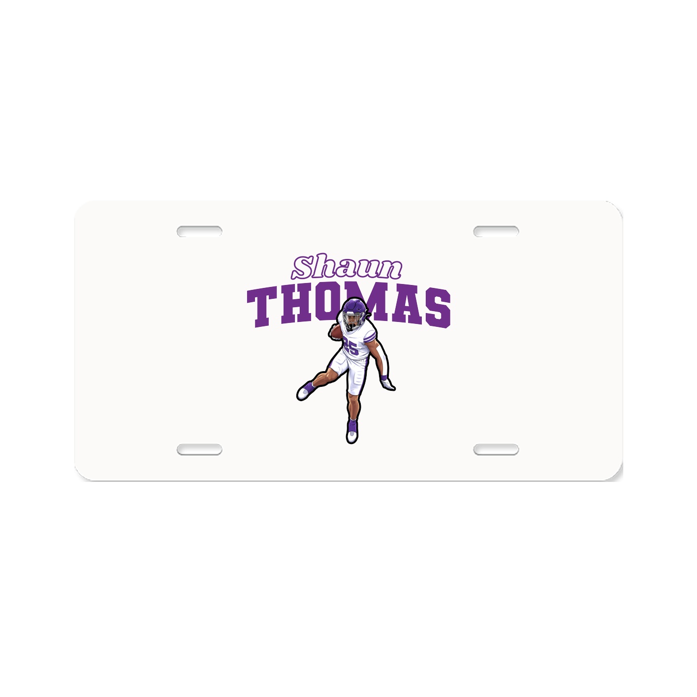 License Plate — Name Arch in Classic