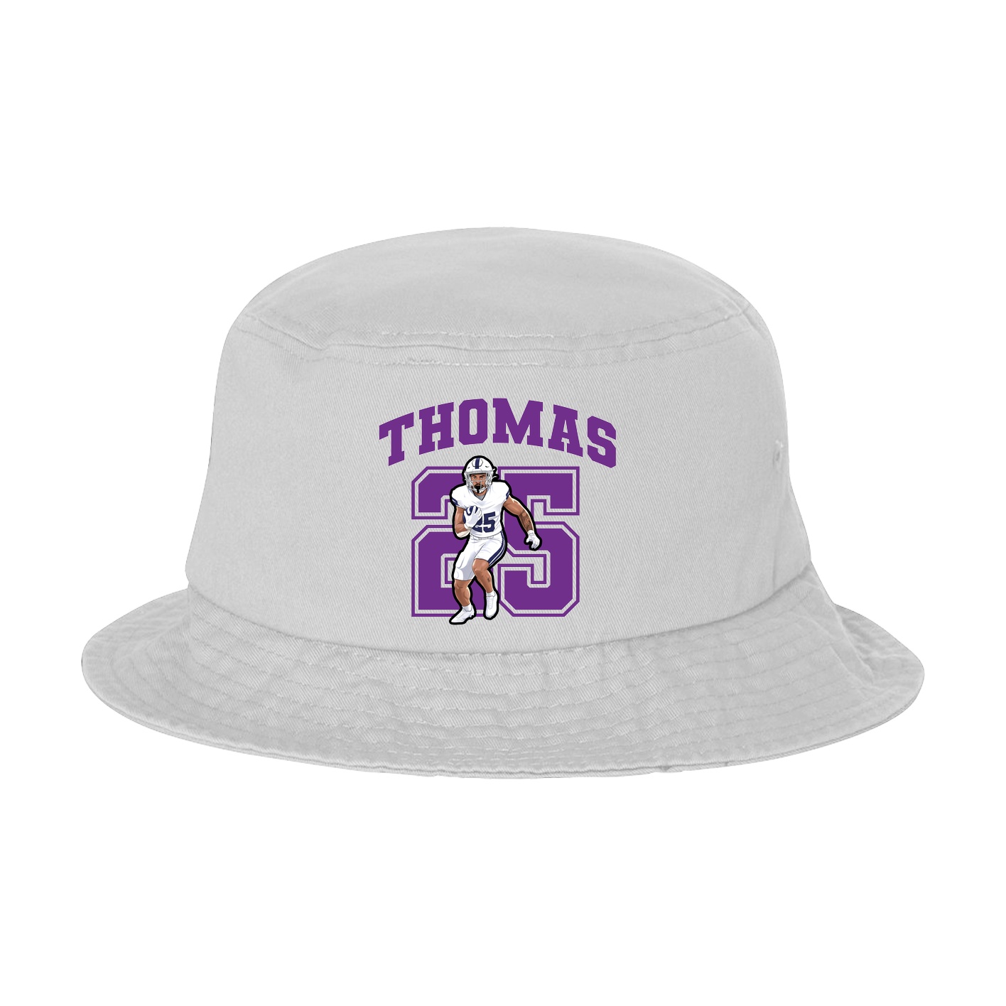 Bucket Cap — Number in White