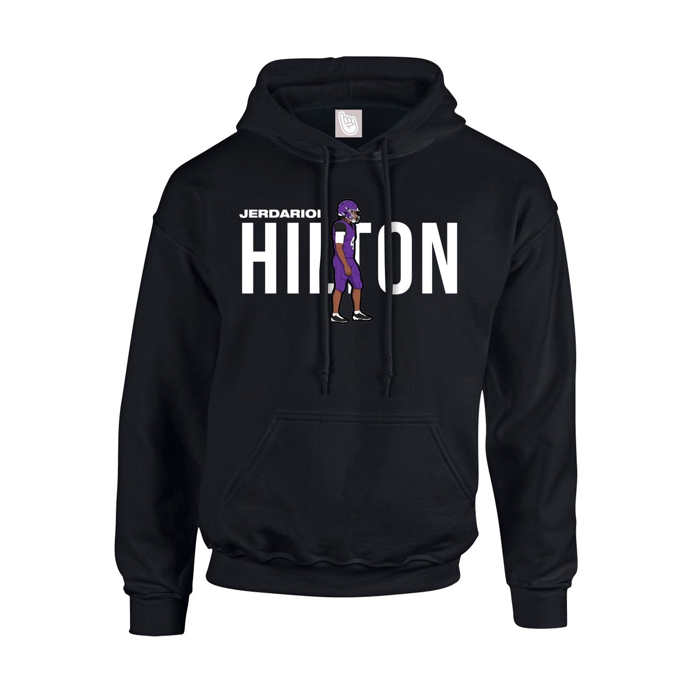 Youth Hoodie — Player Name in Black