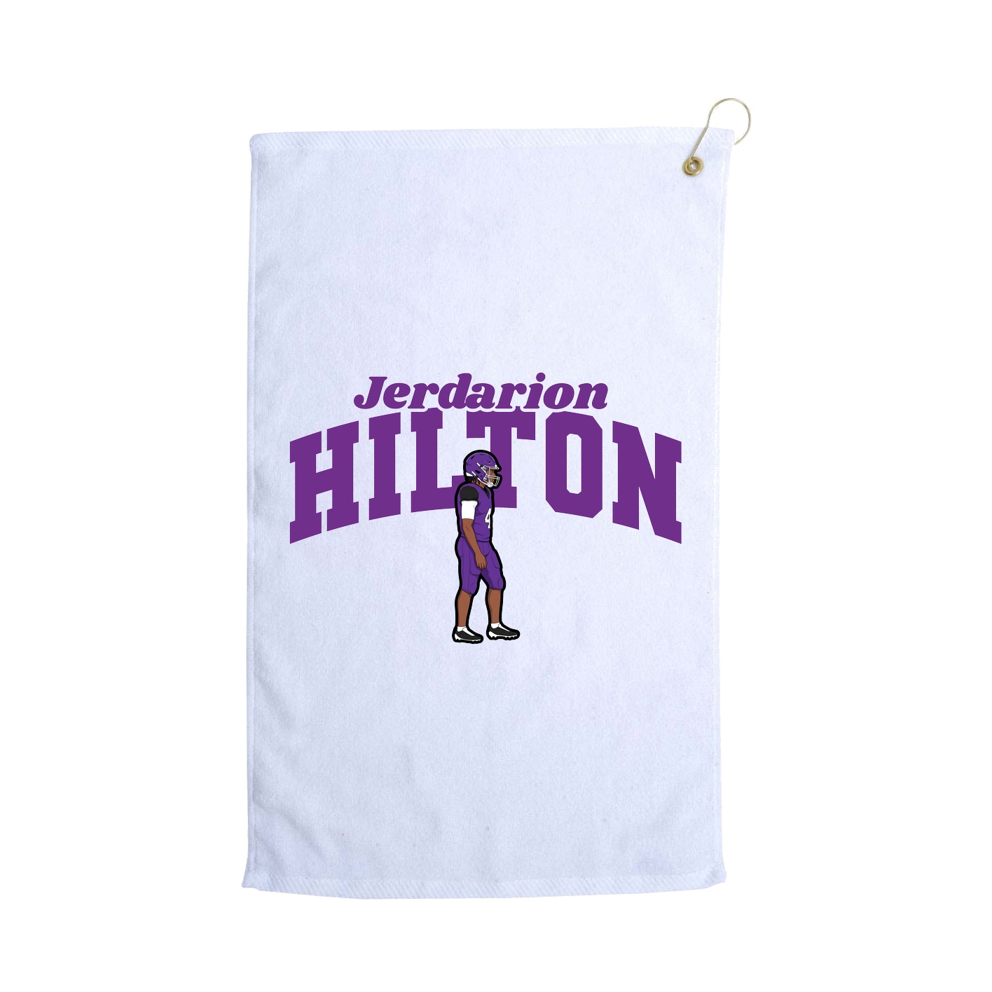 Golf Towel — Signature Arch in White