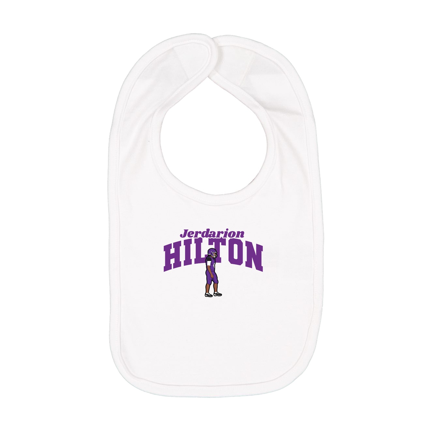 Infant Bib — Signature Arch in White