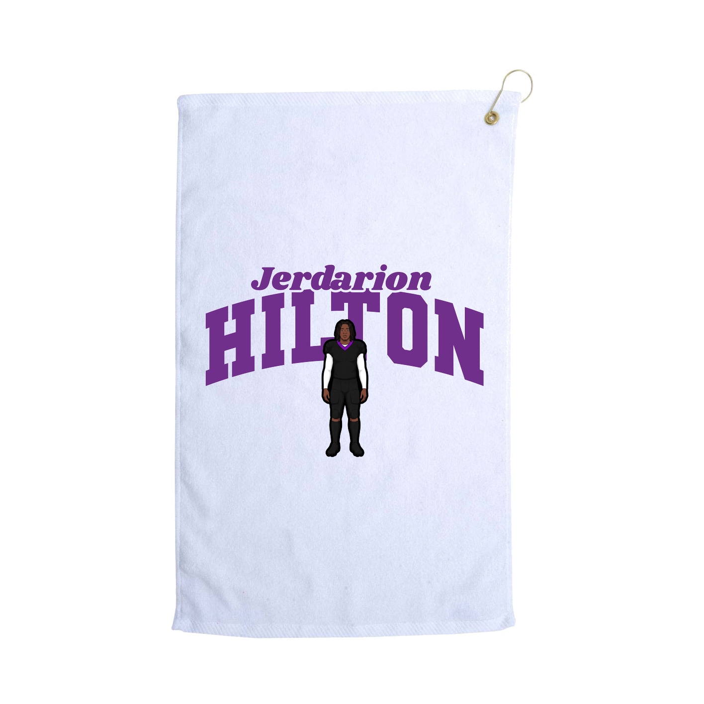Golf Towel — Signature Arch in White
