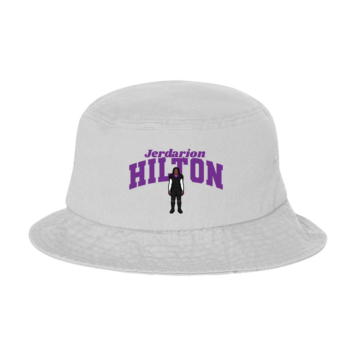 Bucket Cap — Signature Arch in White
