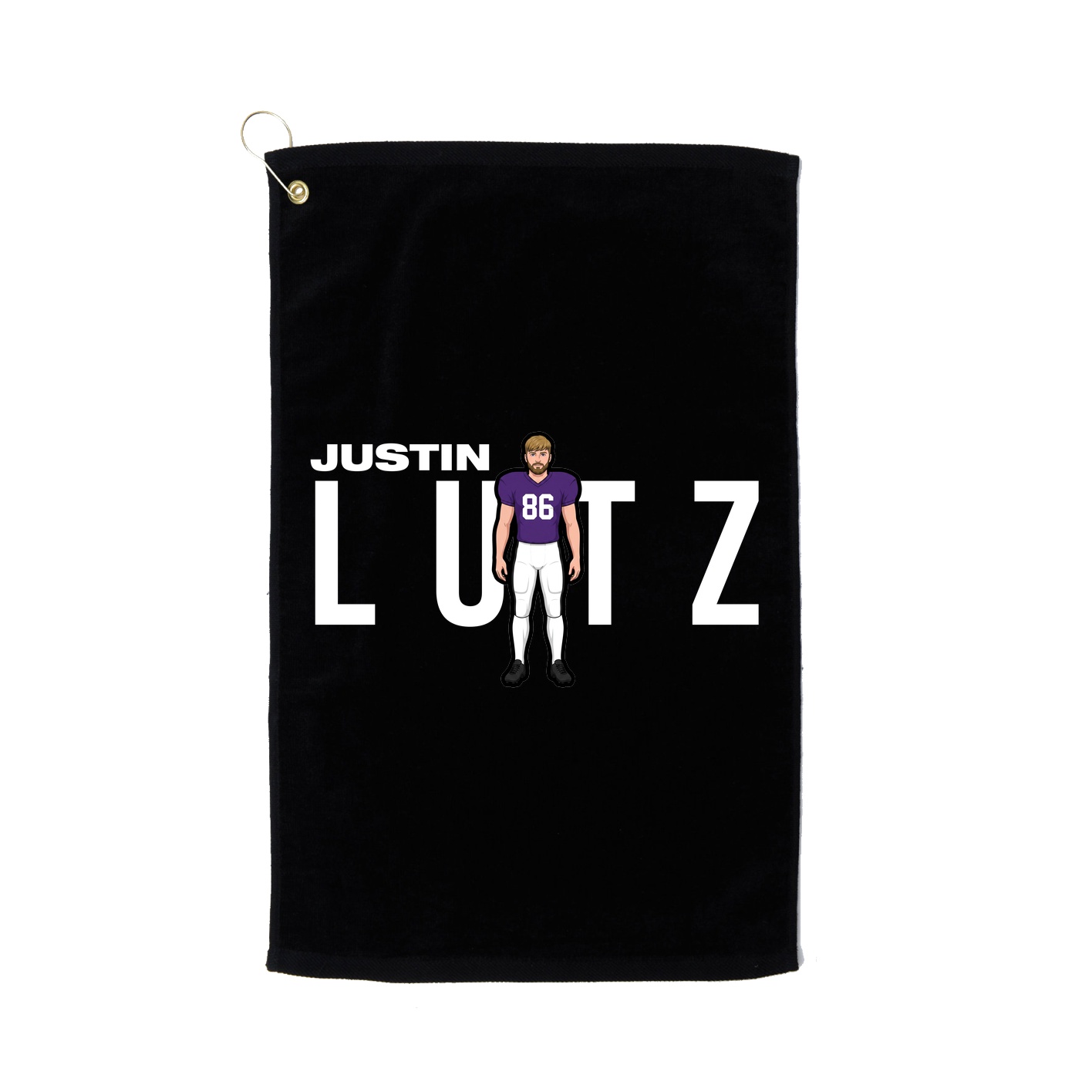 Golf Towel — Player Name in Black