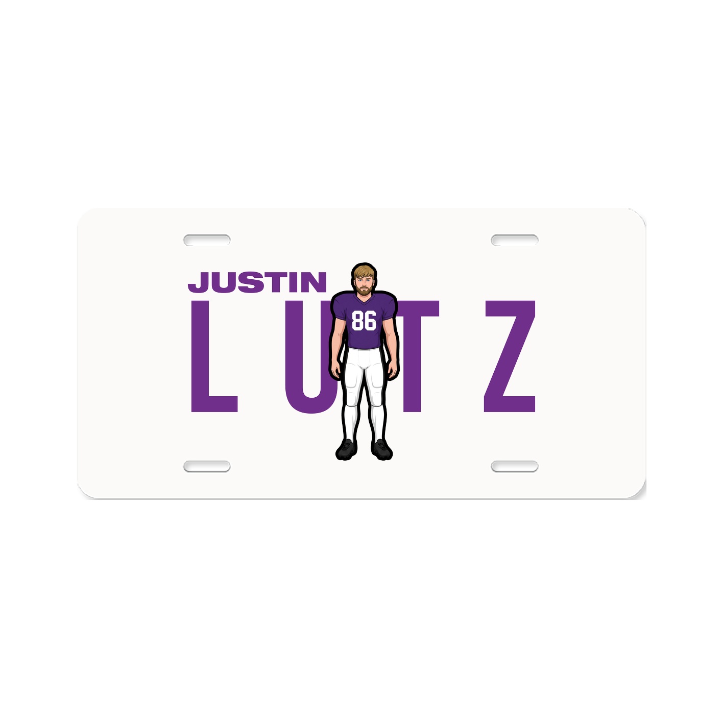 License Plate — Player Name in Classic