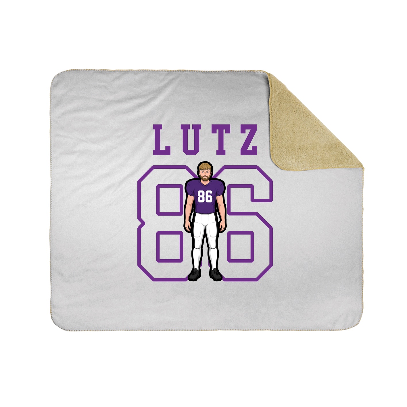 Throw Blanket — Shirsey in White